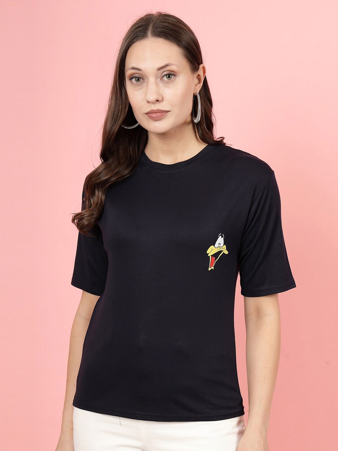 Clora Creation Graphic Printed Round Neck T-shirt