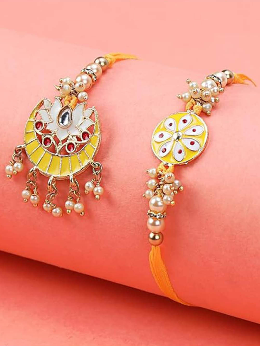 Kaameri Bazaar Unisex Jhumka Rakhi With Lumba