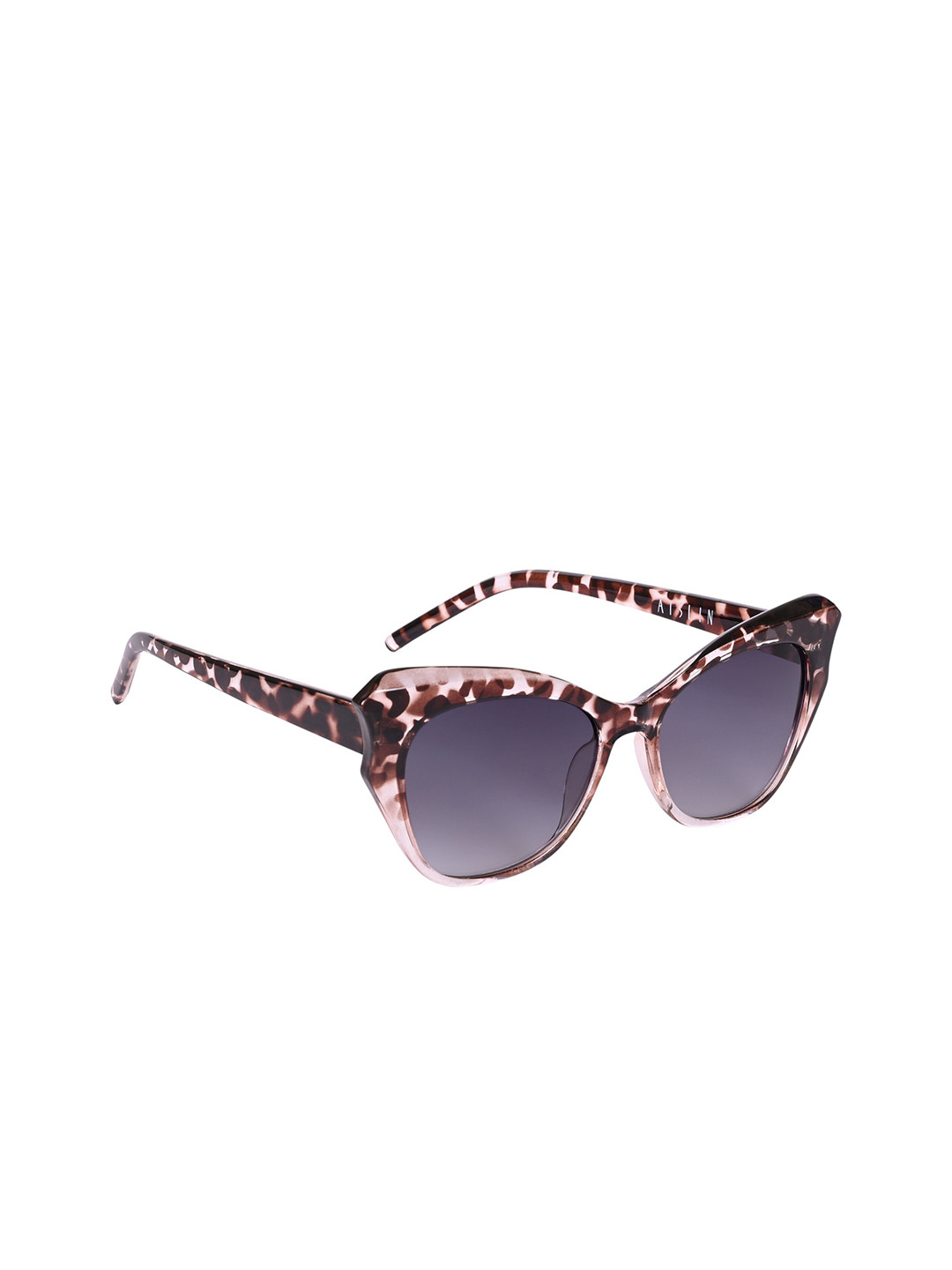 AISLIN Women Cateye Sunglasses with UV Protected Lens ES_13279-87-AS-22017-GRY-oBRCL-CEBF