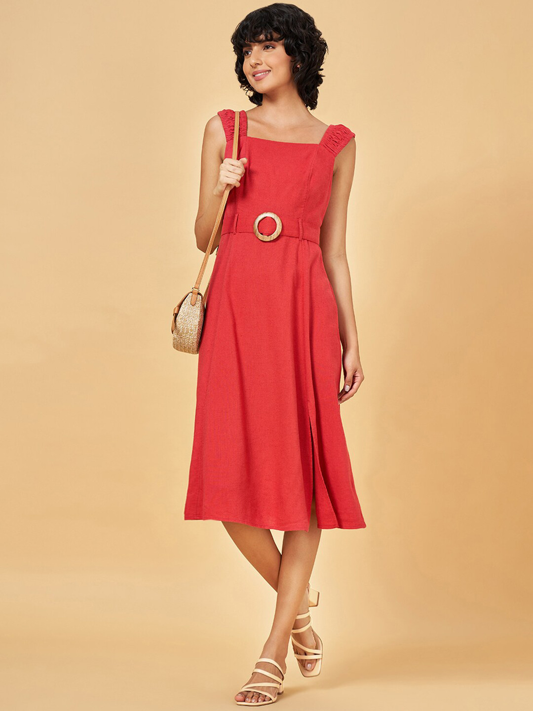 Honey by Pantaloons Fit & Flare Midi Dress