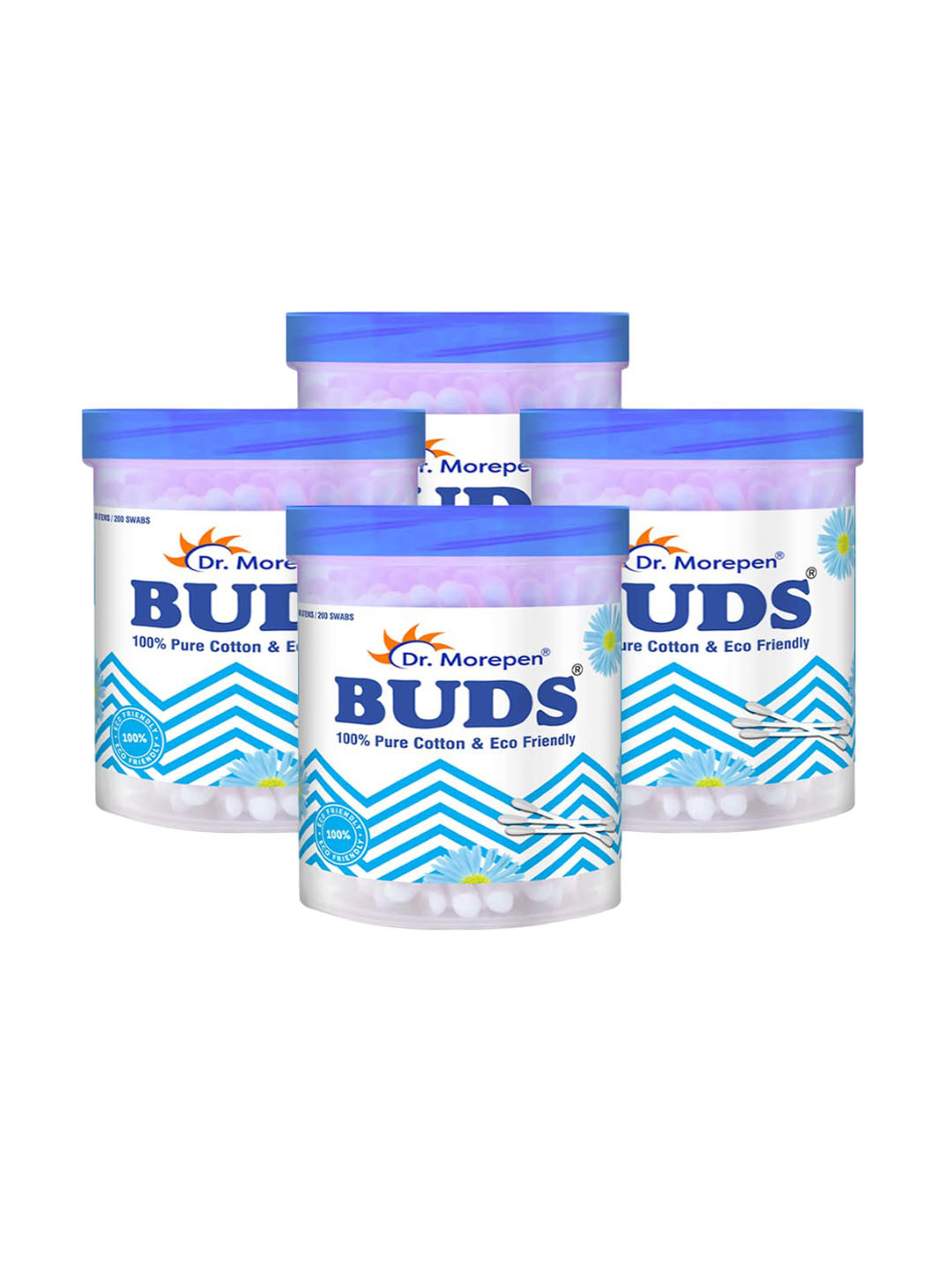 Dr. Morepen Set Of 4 Paper Stick Buds - 100 Stems Each