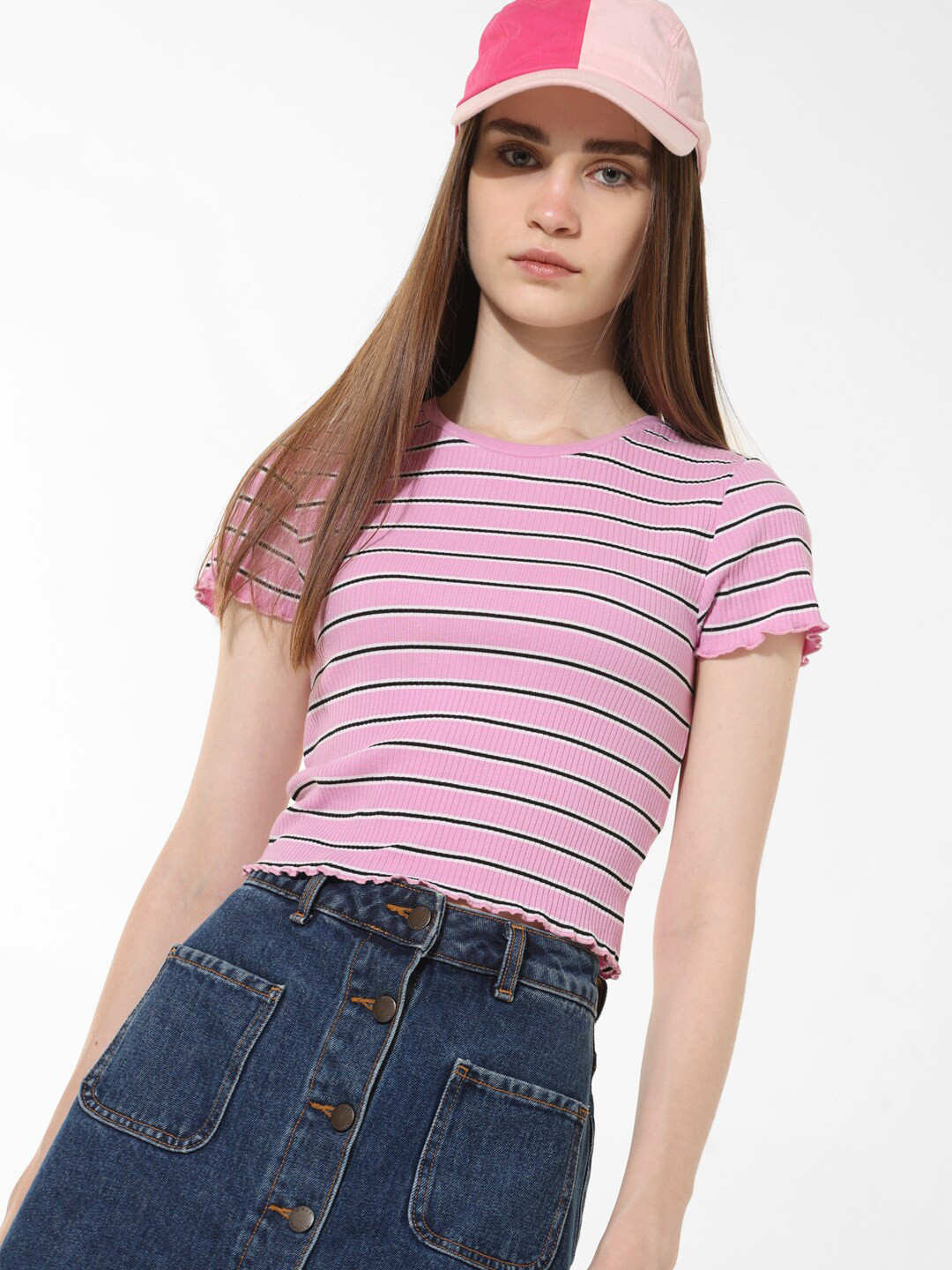 ONLY Onl Uexdroop Striped Casual T-shirt