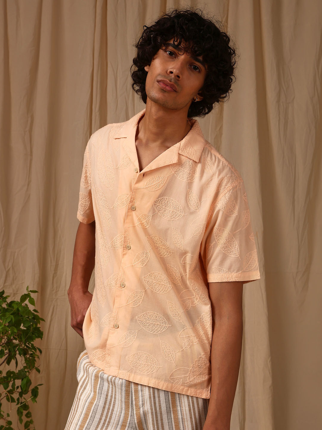 4 TRIPLE O FIVE O BY MUFTI Cotton Loose Fit Casual Shirt