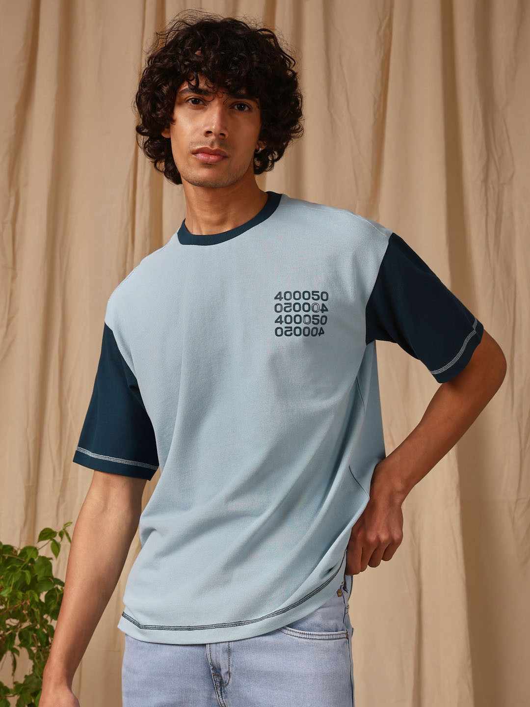 4 TRIPLE O FIVE O BY MUFTI Men Extended Sleeves Pockets T-shirt