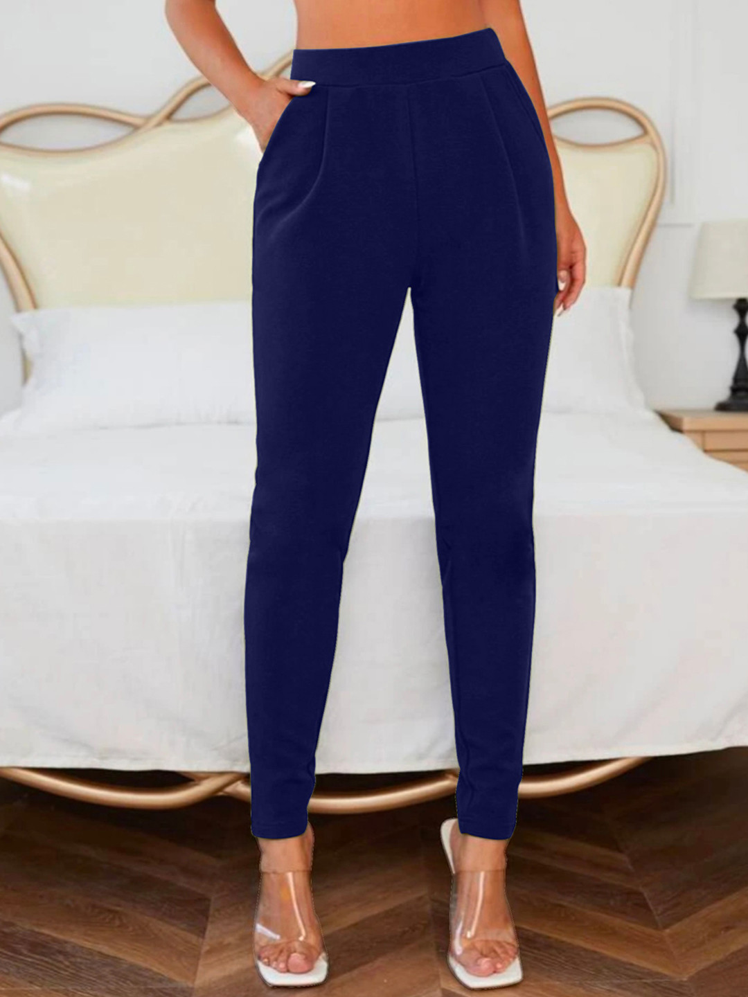 Dream Beauty Fashion Women Easy Wash Regular Trousers