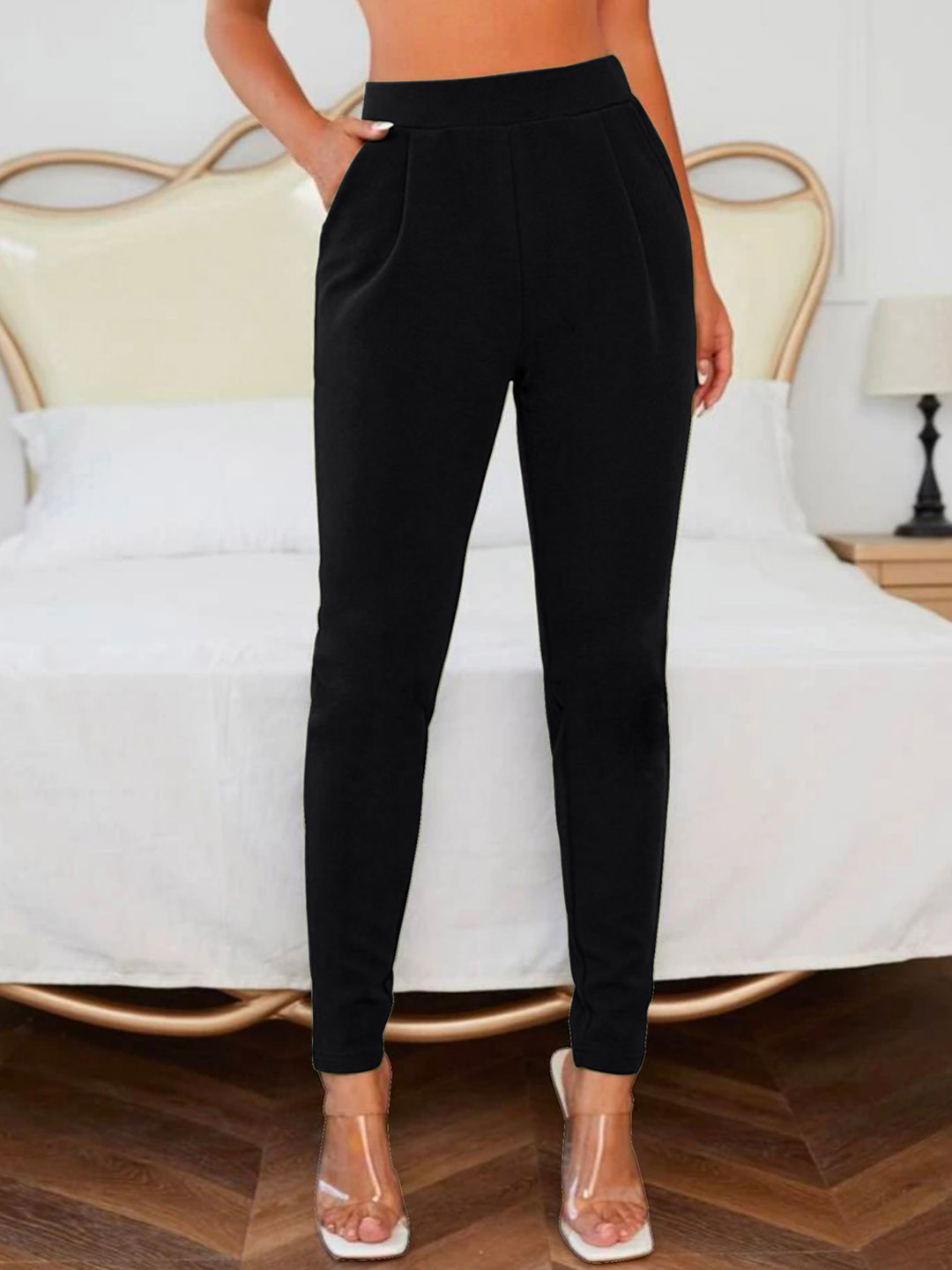 Dream Beauty Fashion Women Easy Wash Regular Trousers