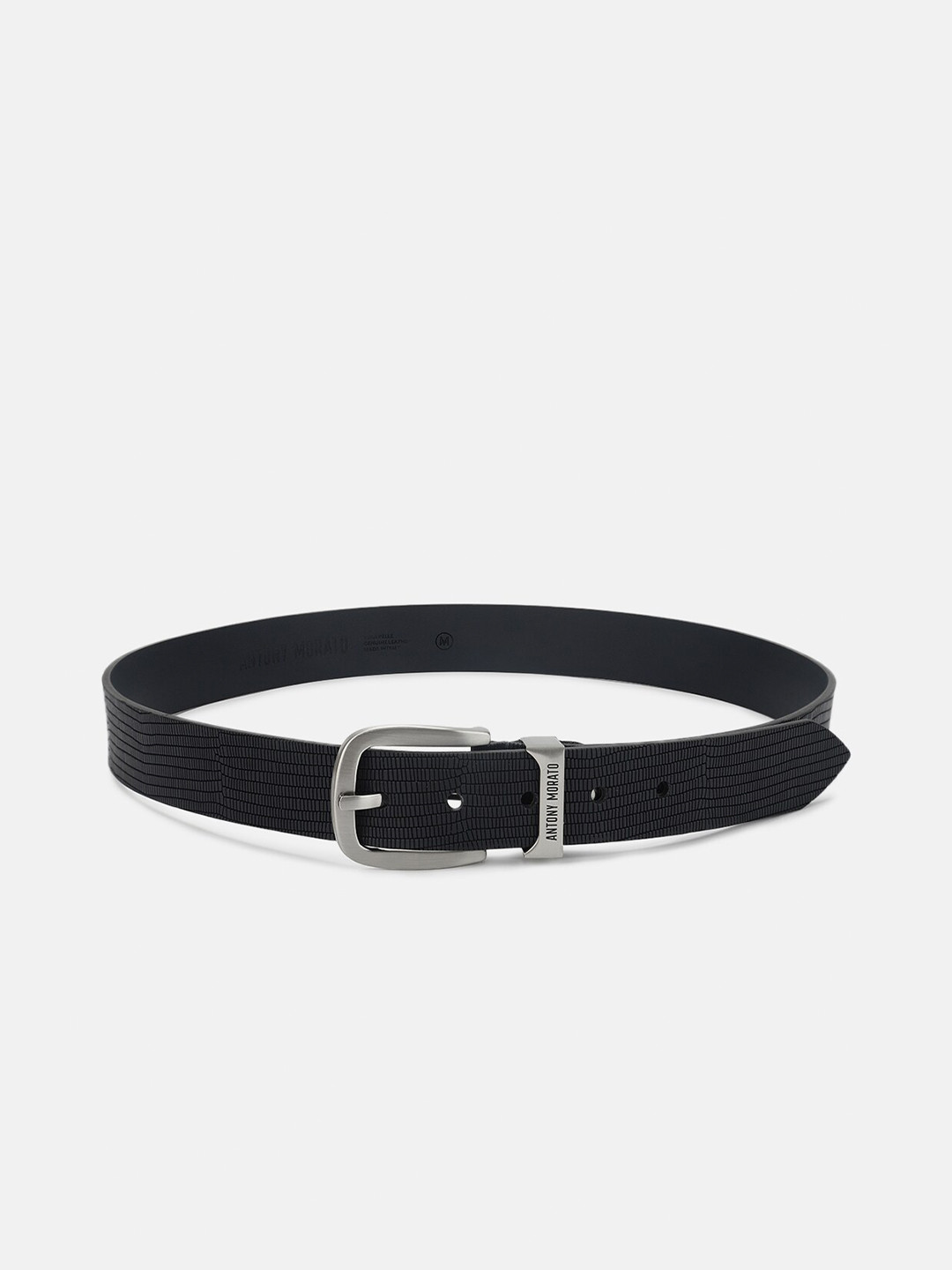 Antony Morato Men Textured Leather Belt