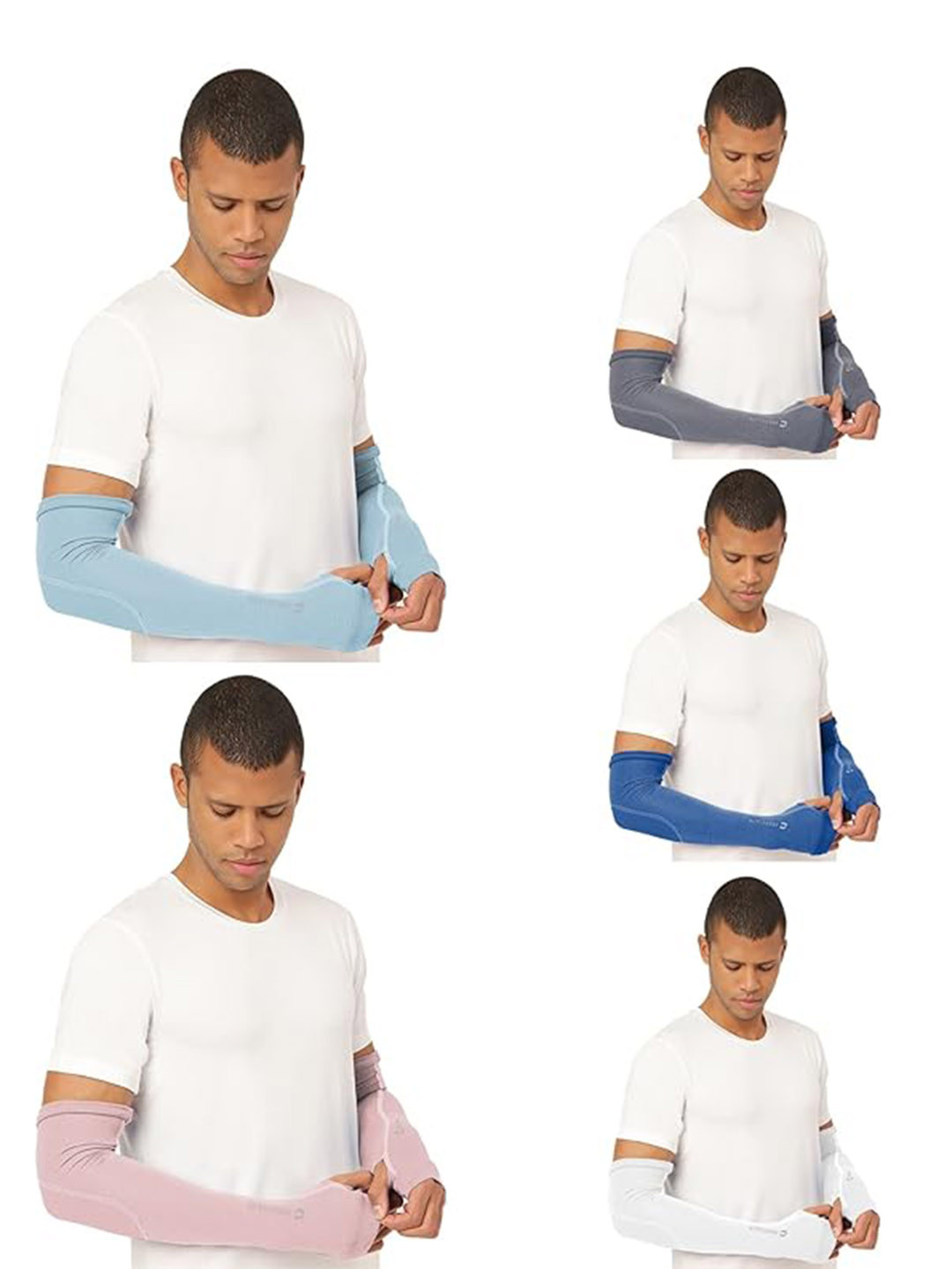 FREECULTR Pack of 5 Bamboo Cotton Antibacterial Fingerless Gloves