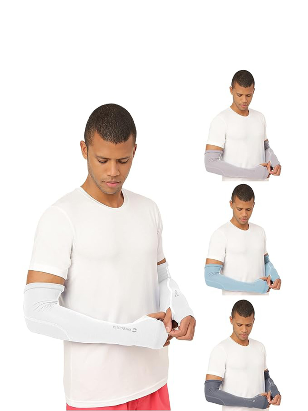 FREECULTR Pack of 4 Bamboo Cotton Antibacterial Fingerless Gloves