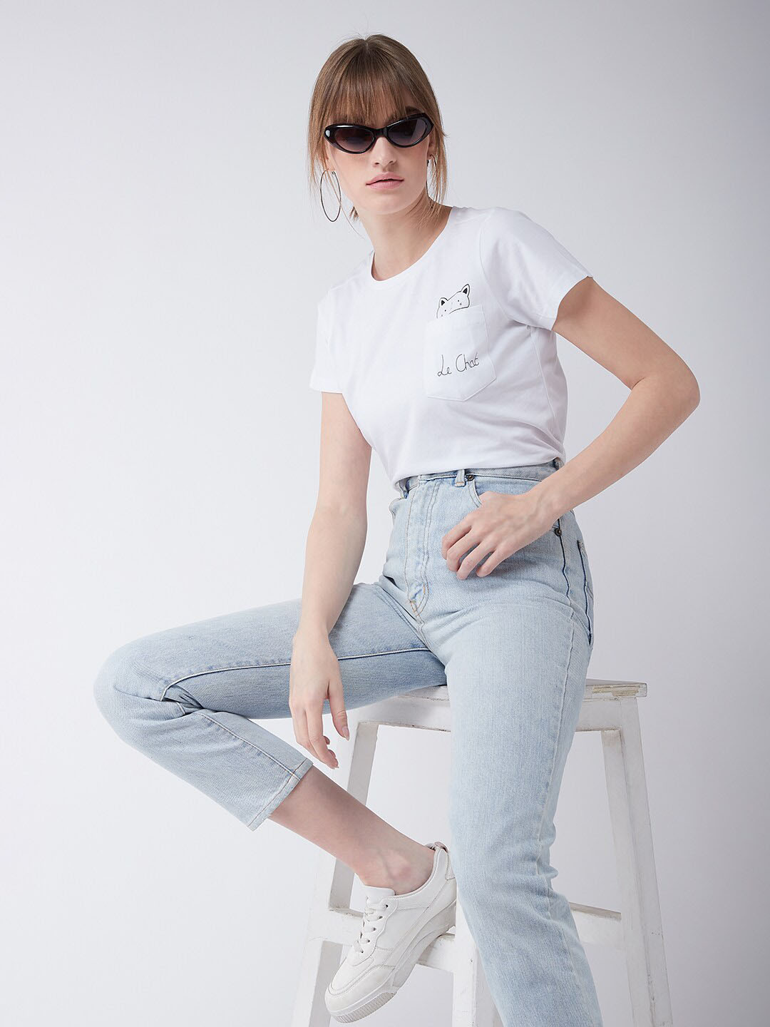 The Roadster Lifestyle Co Women's Cotton Round Neck Short Sleeve Graphic Print T-Shirt