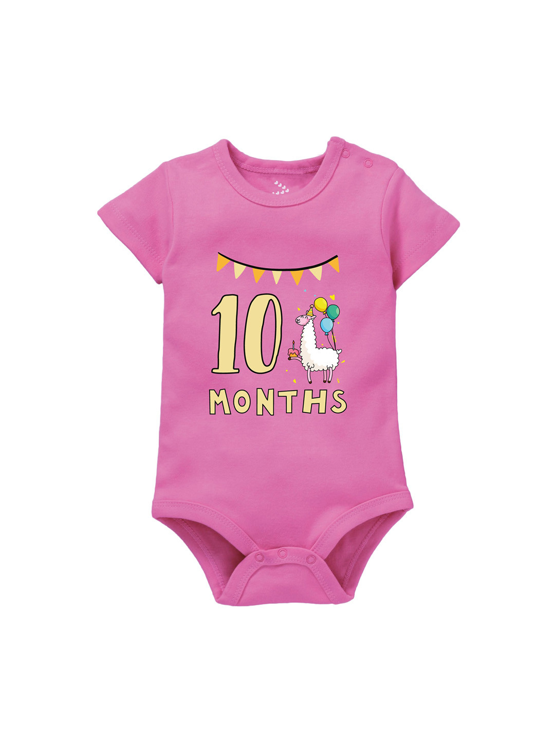 Zeezeezoo Infants 10 Months Birthday Animal Printed Pure Cotton Bodysuit