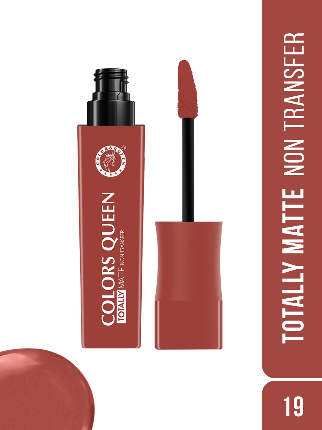 Colors Queen Totally Matte Non Transfer Liquid Lipstick-7.5g - Cosmo 19