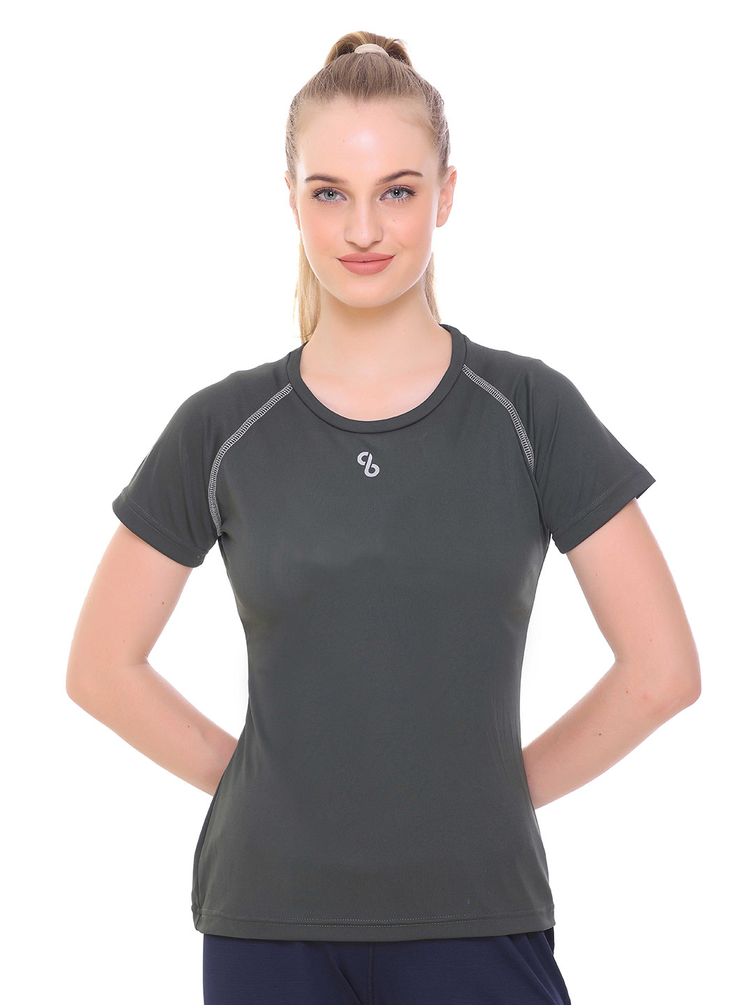 Colors and Blends Raglan Quick-Dry Sleeves Slim Fit Sports T-shirt