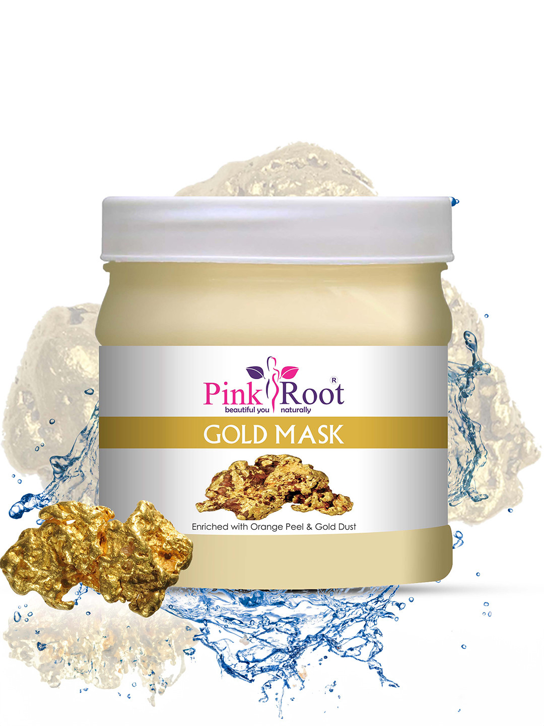 Pink Root Gold Mask With Orange Peel & Gold Dust - 500 ml