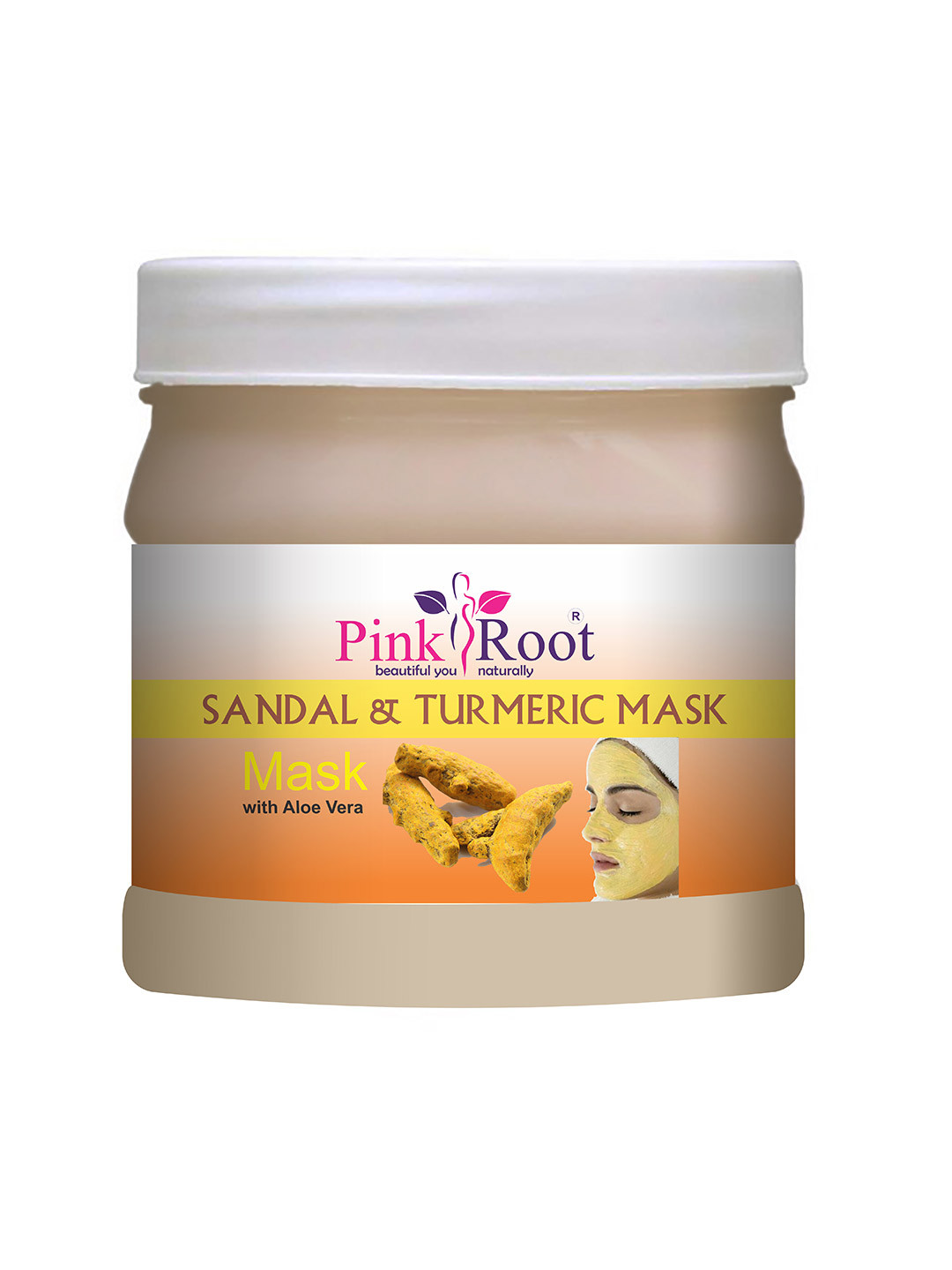 Pink Root Sandal & Turmeric Mask With Aloe Vera Extract - 500 gm