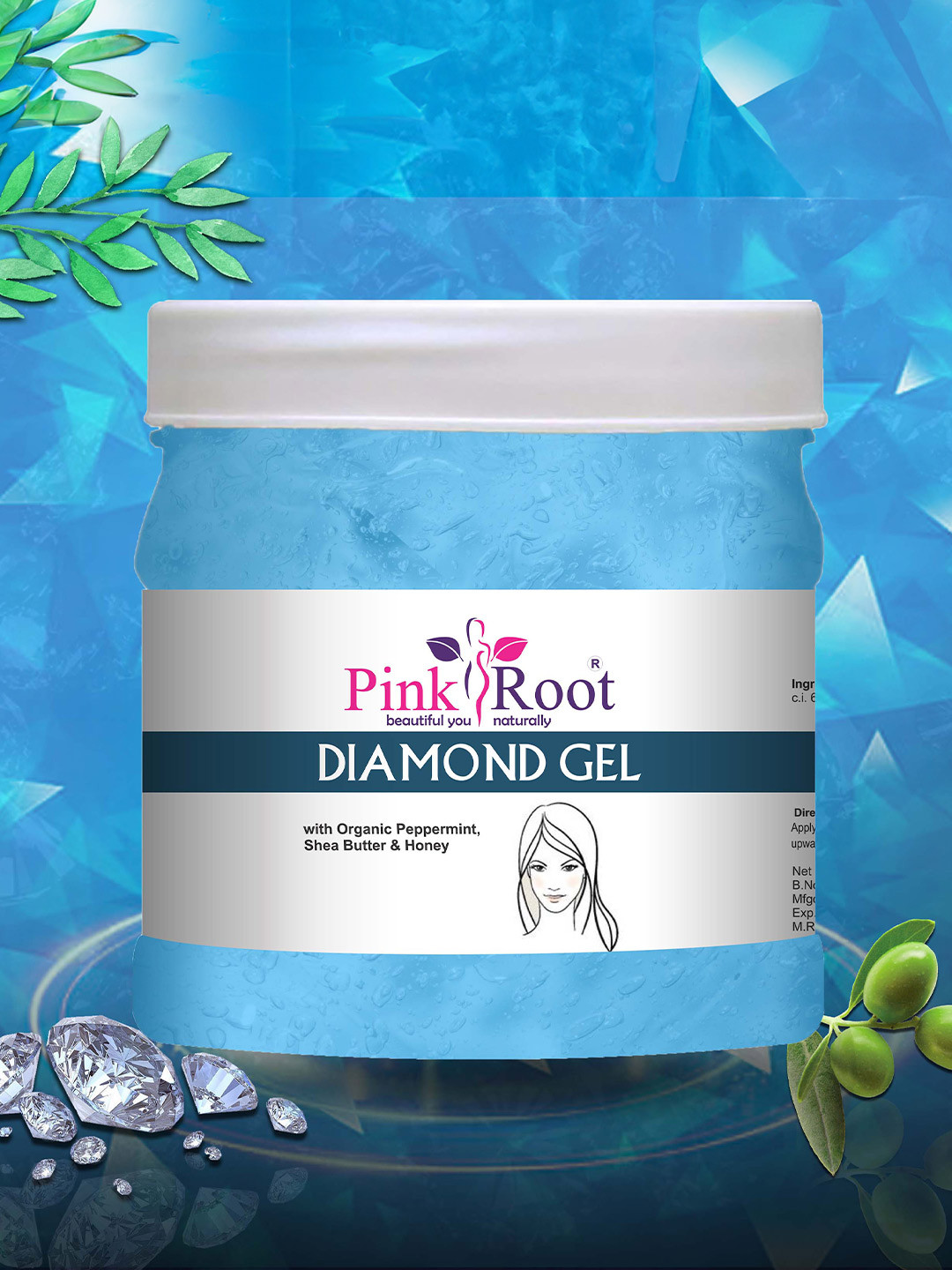 Pink Root Diamond Face & Body Gel with Shea Butter & Honey - 500 ml