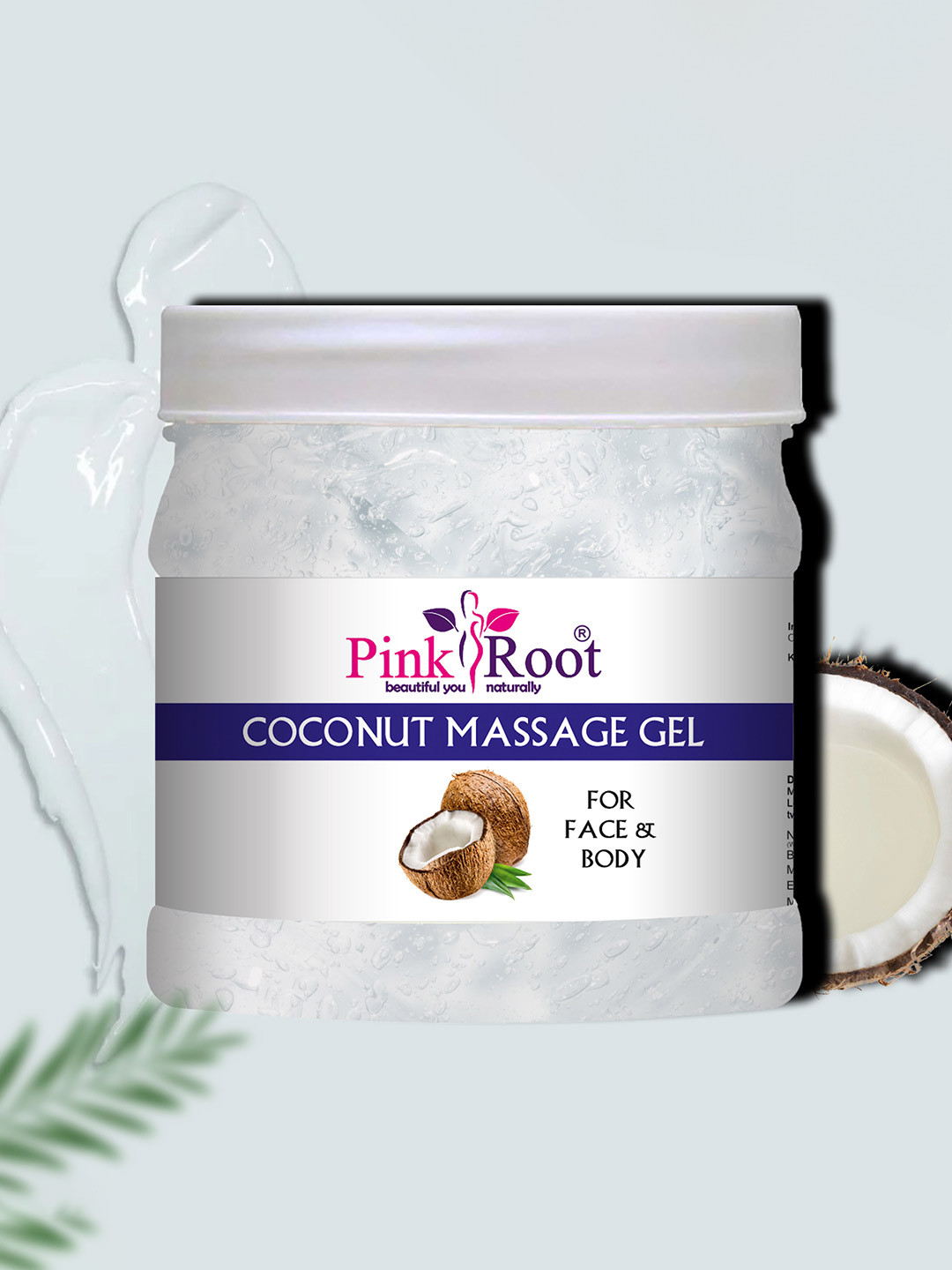 Pink Root Coconut Massage Gel For Instant Glow - 500ml