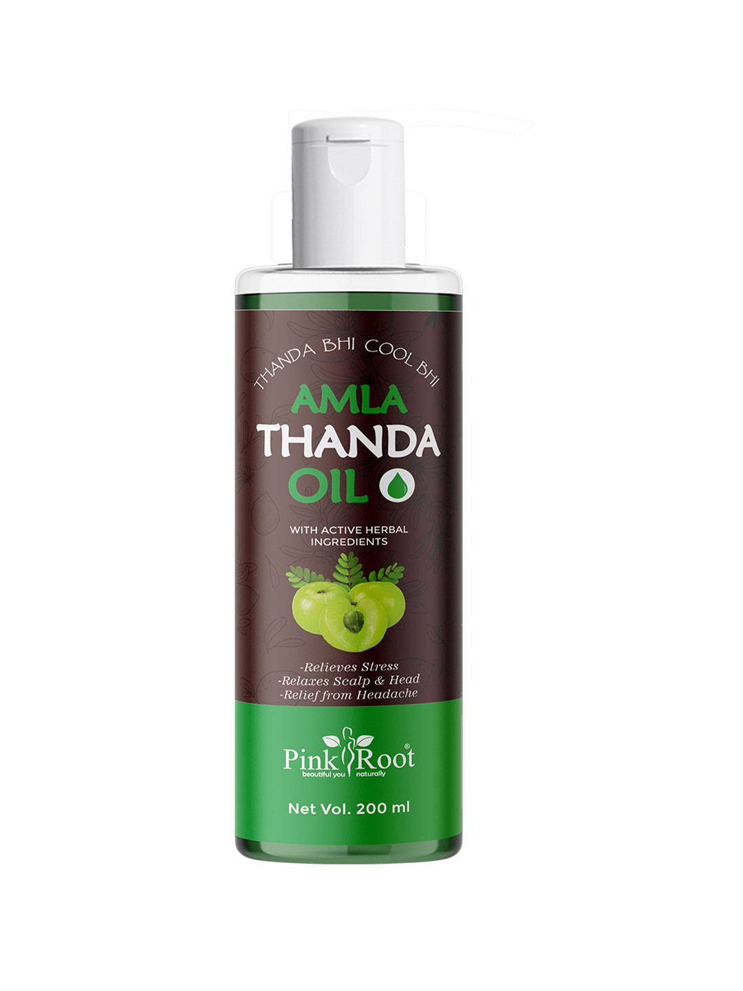 Pink Root Amla Thanda Cool & Refreshing Hair Oil - 200 ml