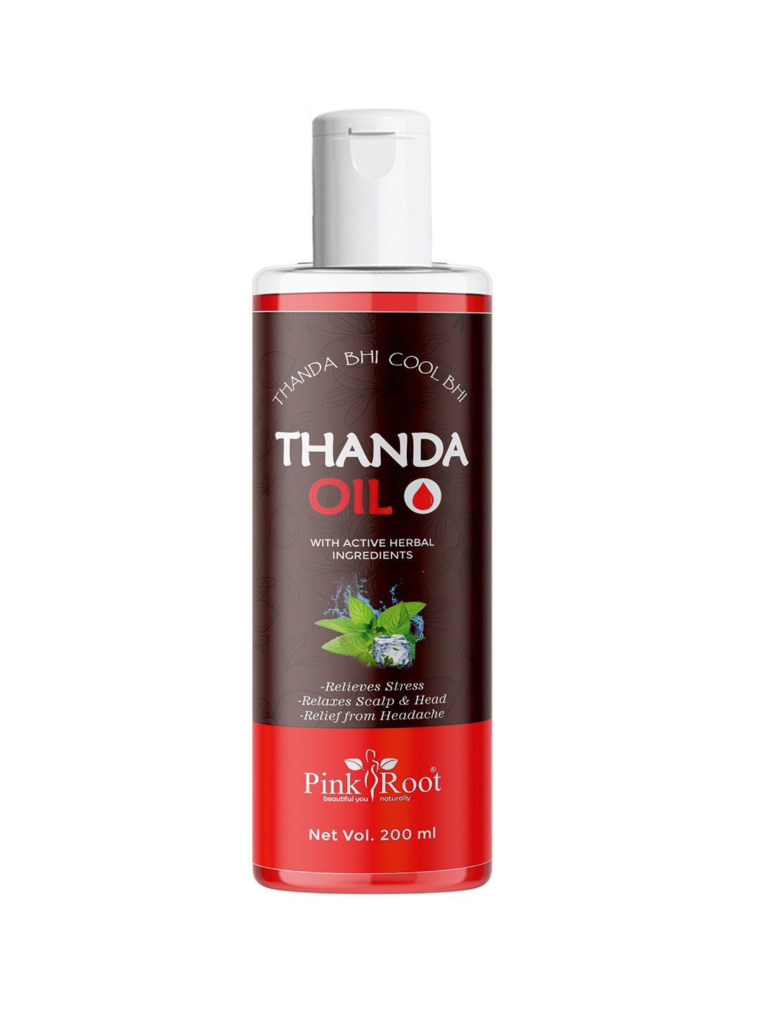 Pink Root Thanda Cool & Refreshing Hair Oil - 200 ml