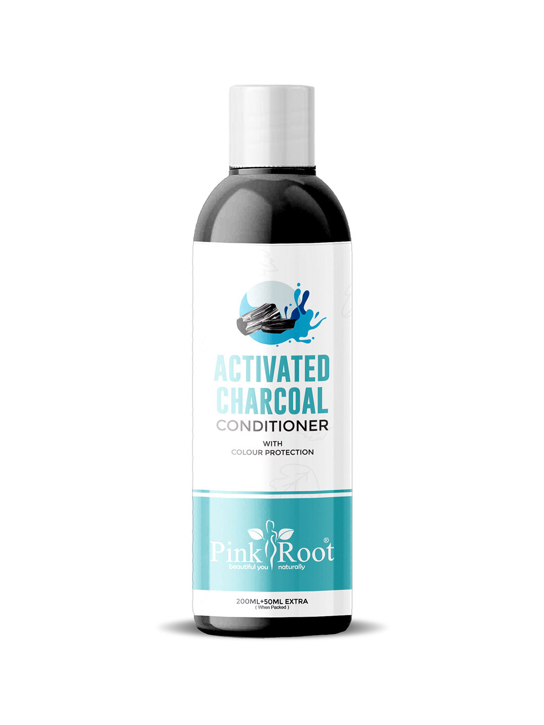 Pink Root Activated Charcoal Conditioner with Color Protection - 250 ml