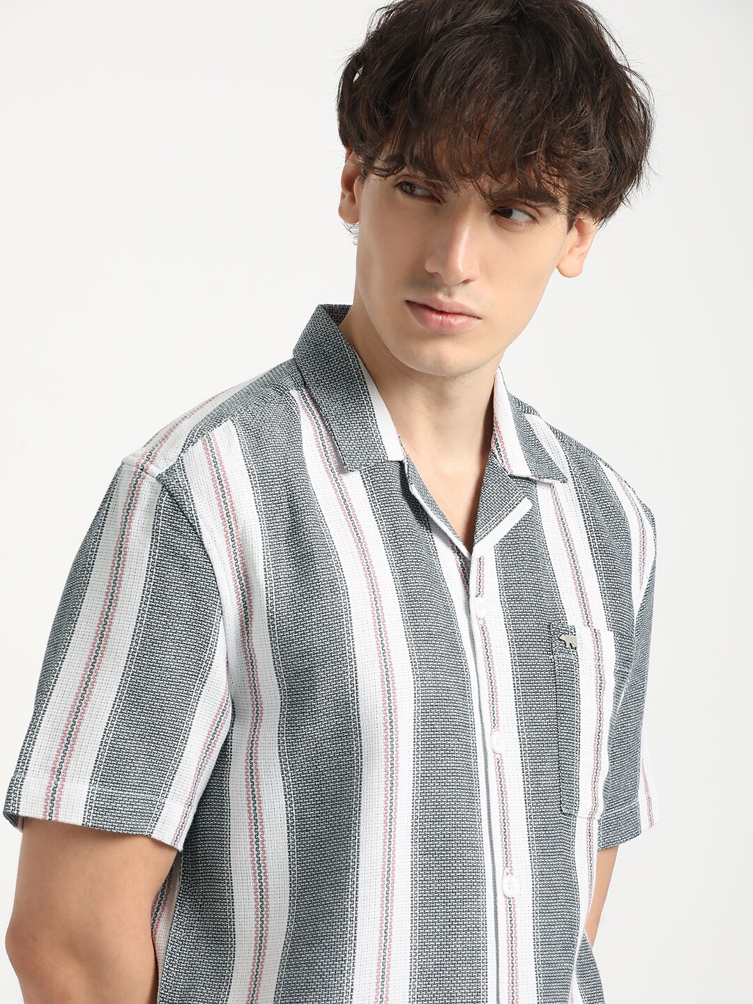 THE BEAR HOUSE Stripe Regular Fit Casual Shirt