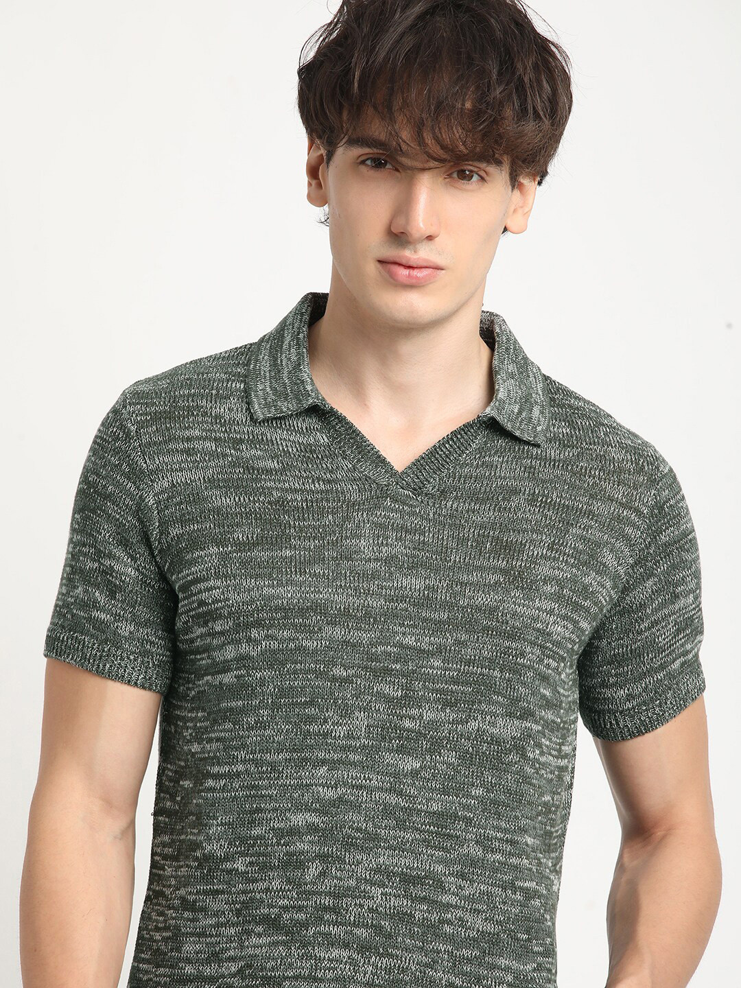 THE BEAR HOUSE Knitted Regular Fit Polo T-Shirt