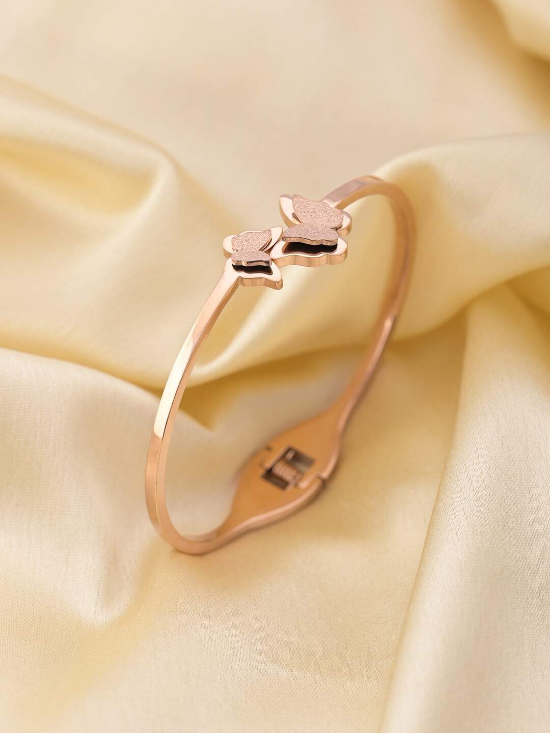 PALMONAS Stainless Steel Gold Plated Armlet Bracelet