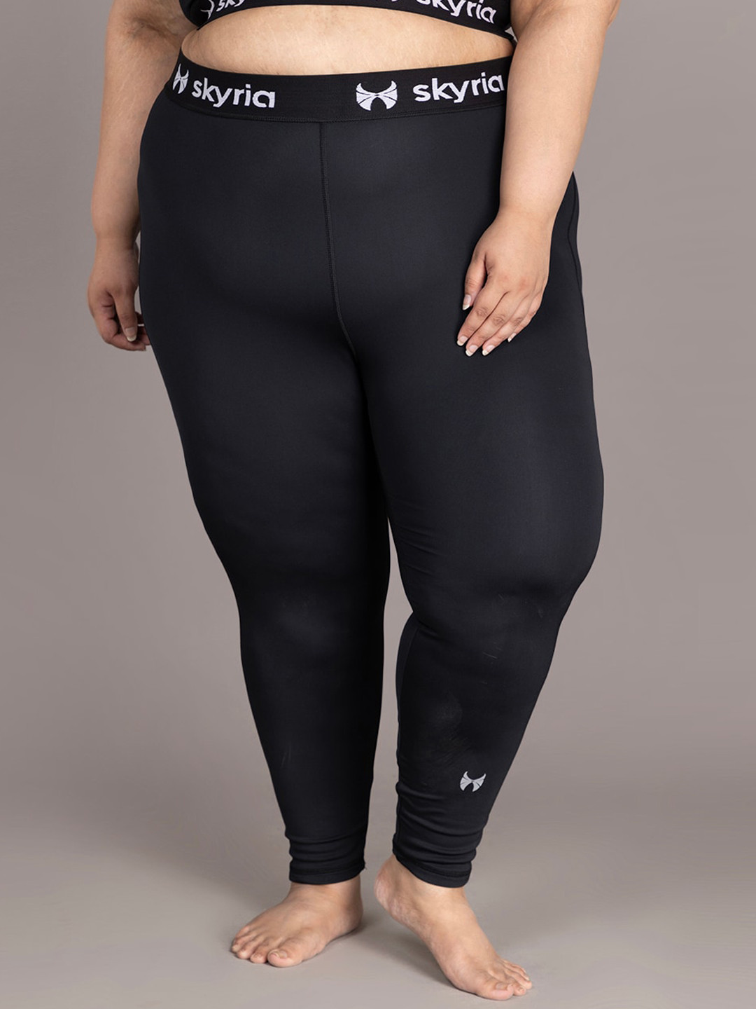 skyria Plus Size Women High-Waist Tights