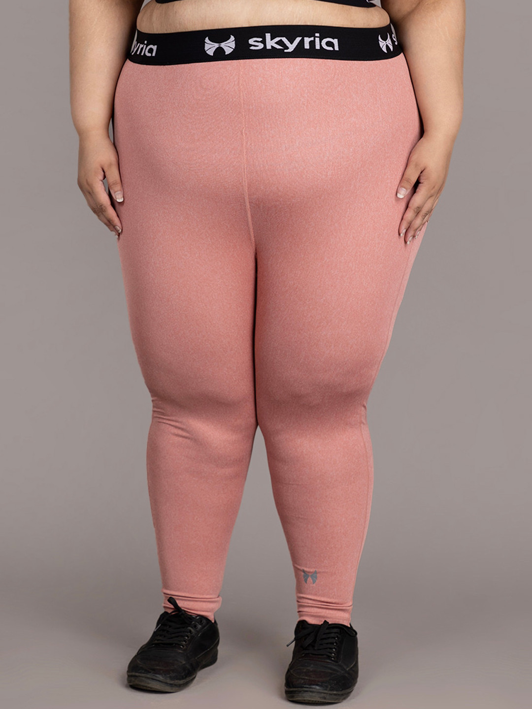 skyria Women Plus Size Dry Fit Ankle Length Plus Size Gym Tights