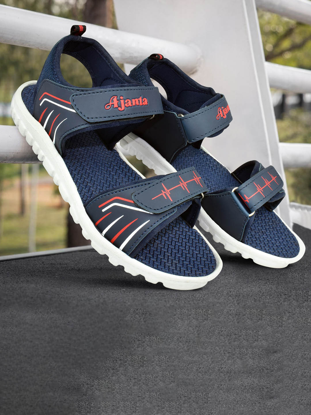 Ajanta Men Patterned Eva Outsole Sports Sandal