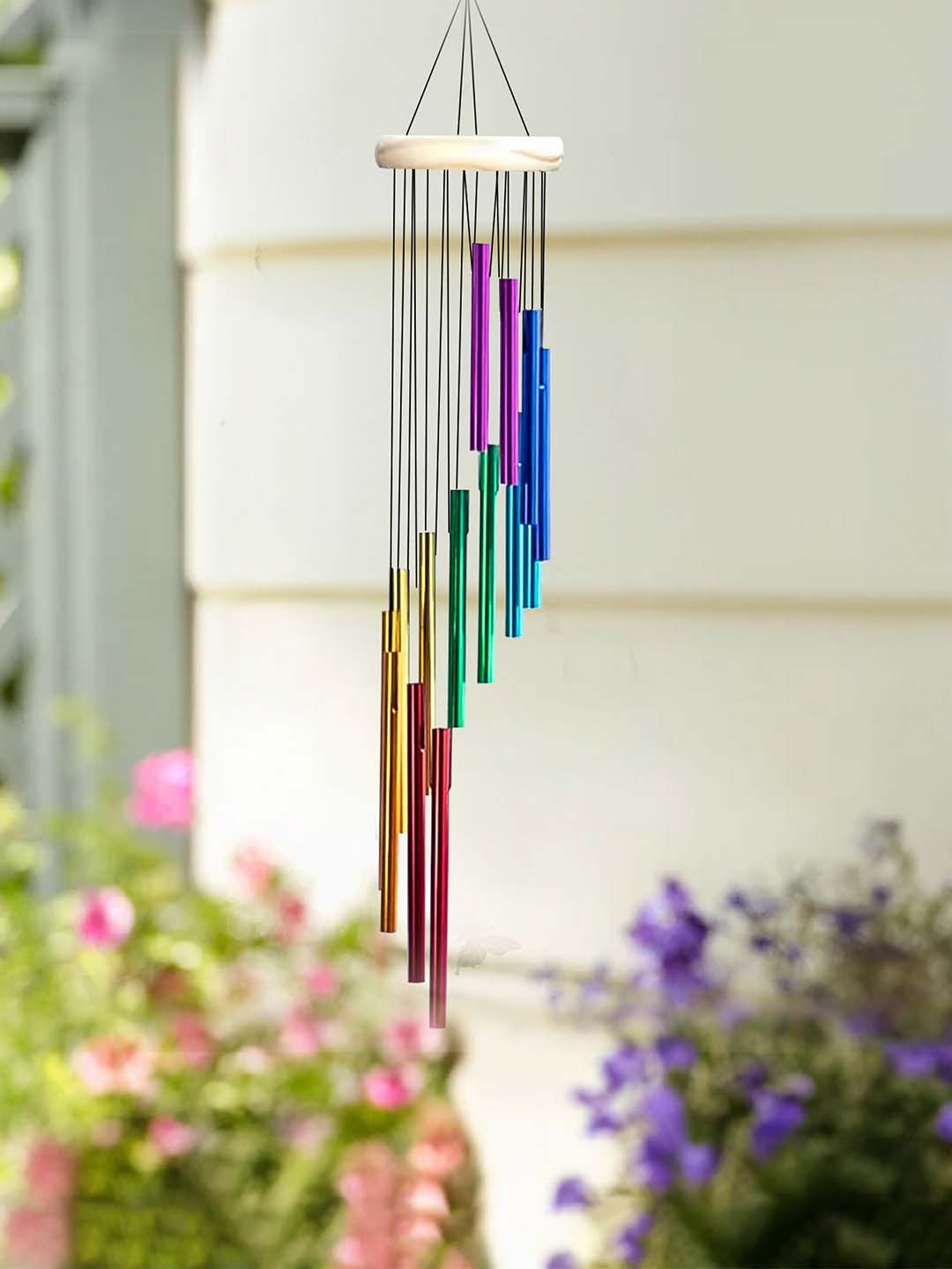 Nostrae by Ekhasa Black & White Aluminium Wind Chime