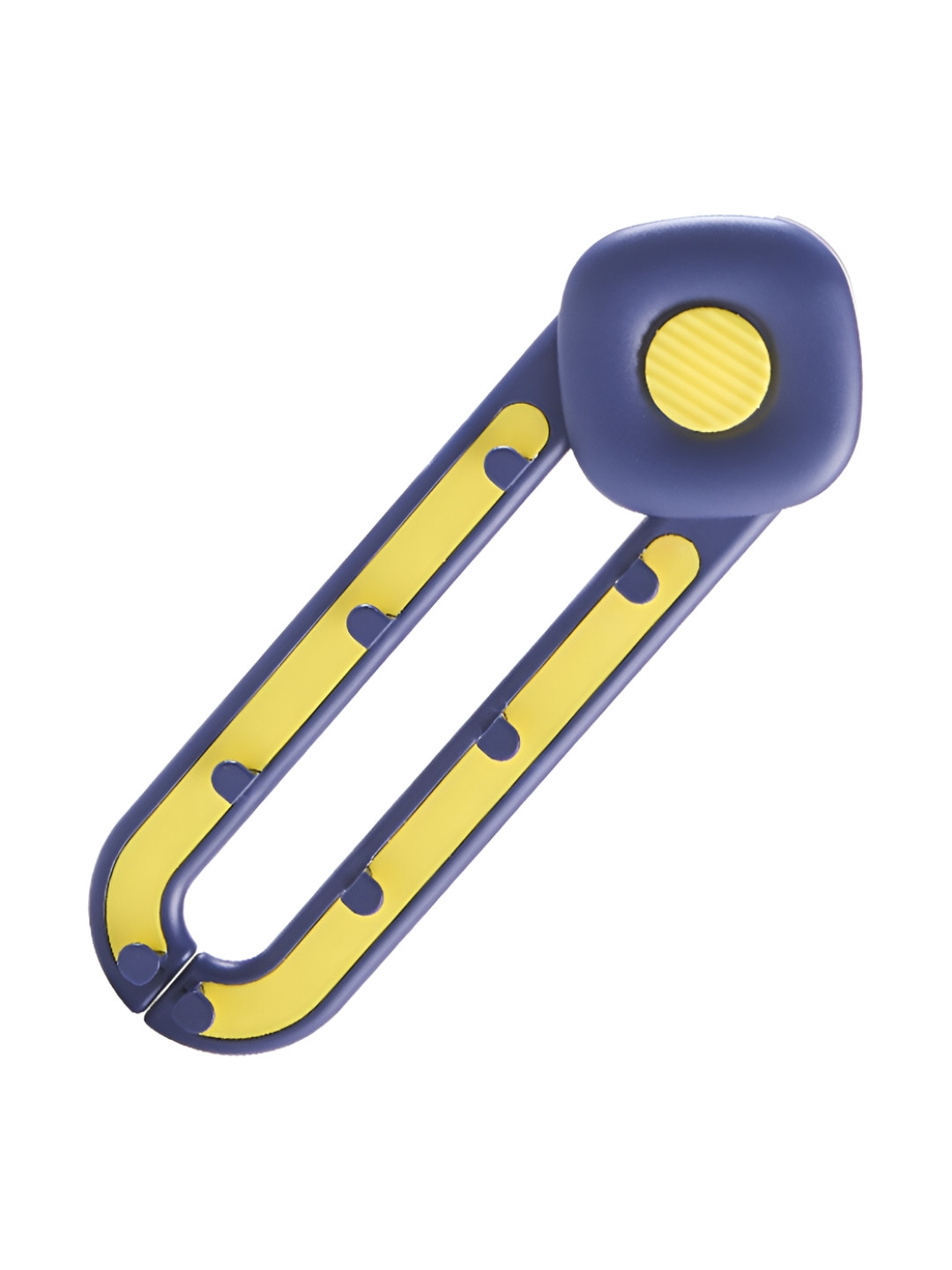 Kuber Industries Blue & Yellow Kitchen Sink Strainer Basket with Holder & 50 pcs Mesh Bags