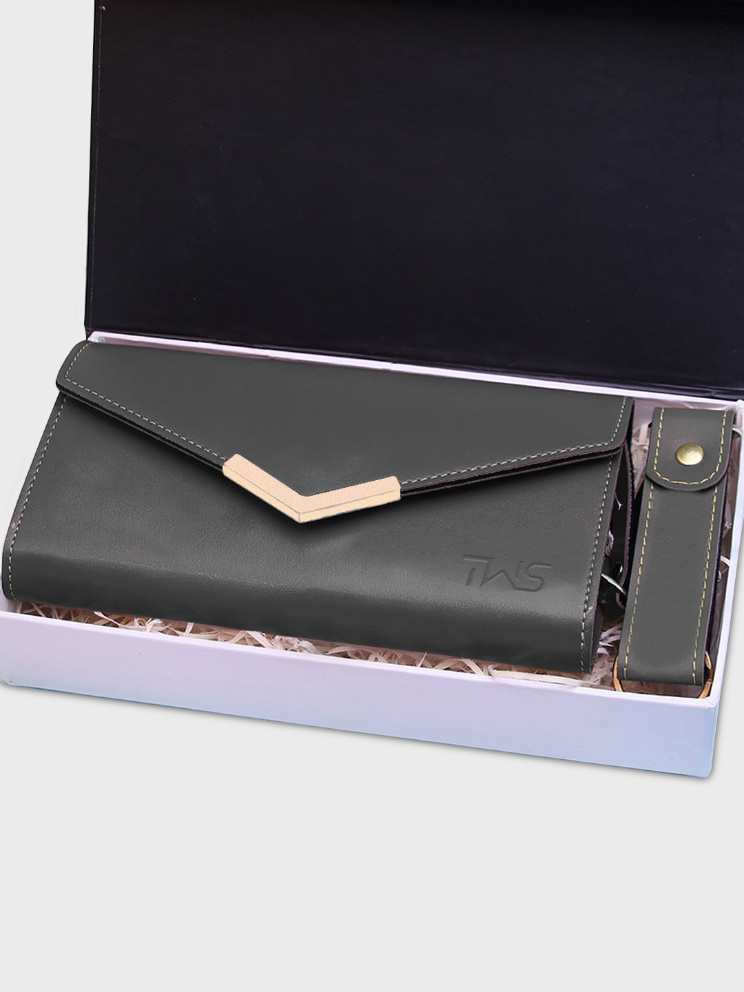 The Wallet Store Unisex Leather Wallet And Keychain Accessory Gift Set