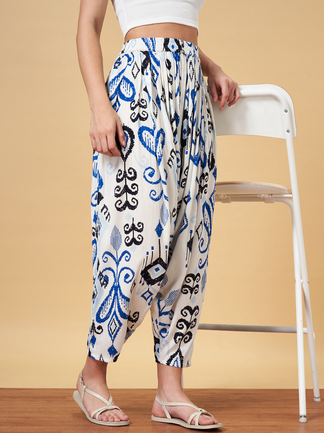 YU by Pantaloons Women Printed Dhoti Pants