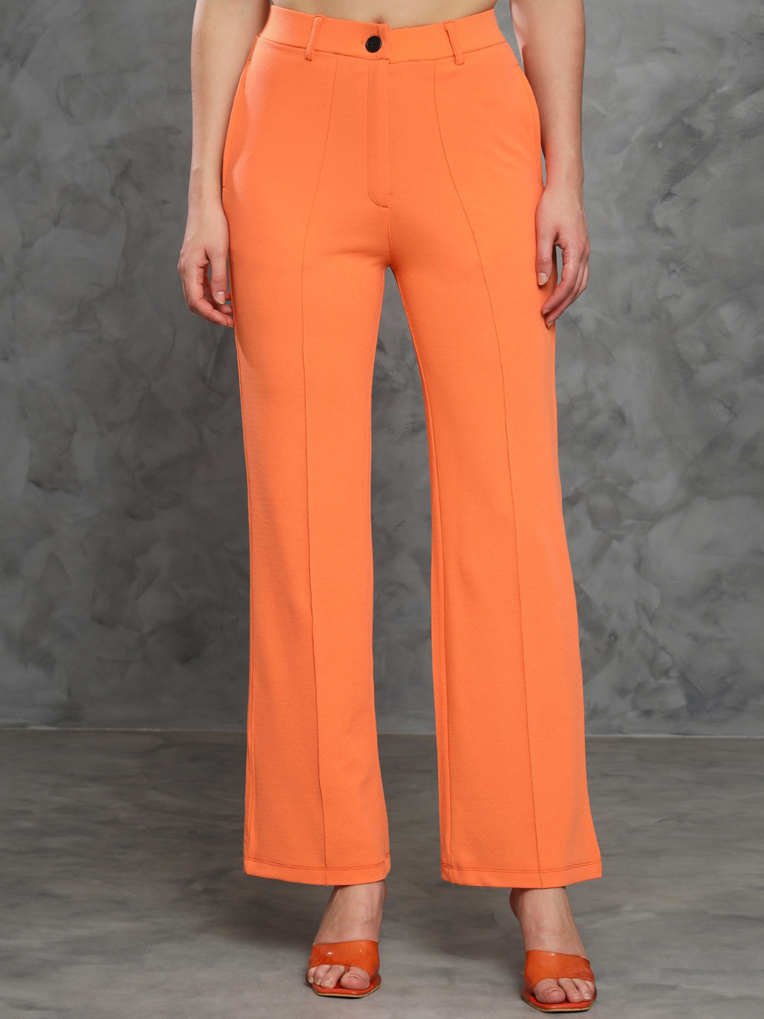 TANDUL Original Regular Fit Mid-Rise Bootcut Trousers