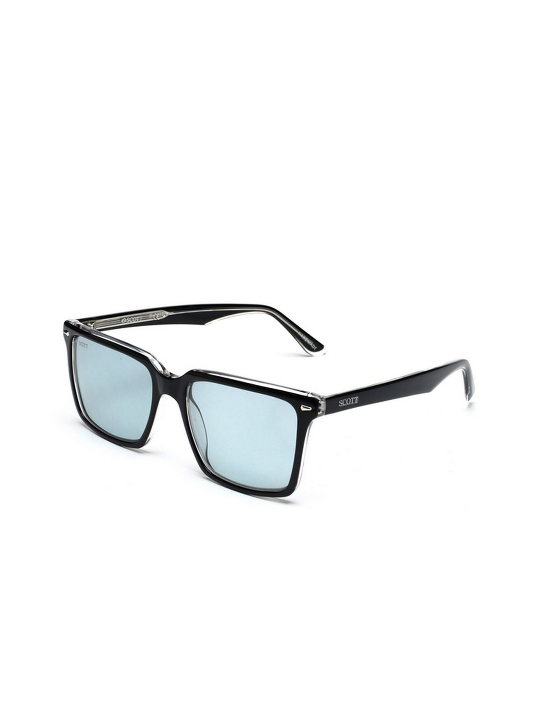 SCOTT Unisex Rectangle Sunglasses with UV Protected Lens Scott 10013 Forest C1 56 S