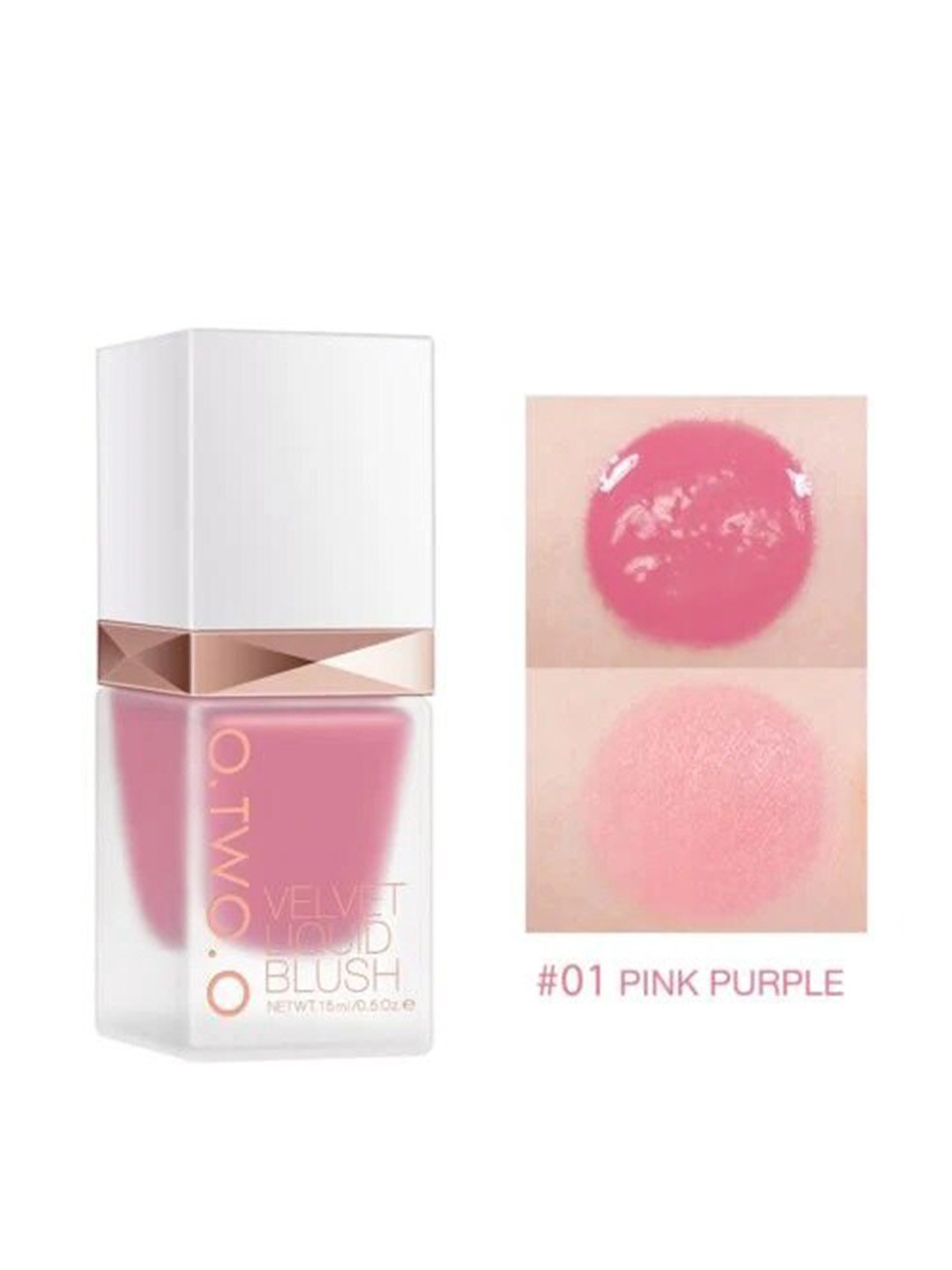 CVB O.Two.O Long Lasting Velvet Liquid Blush 15ml - Pink Purple 01