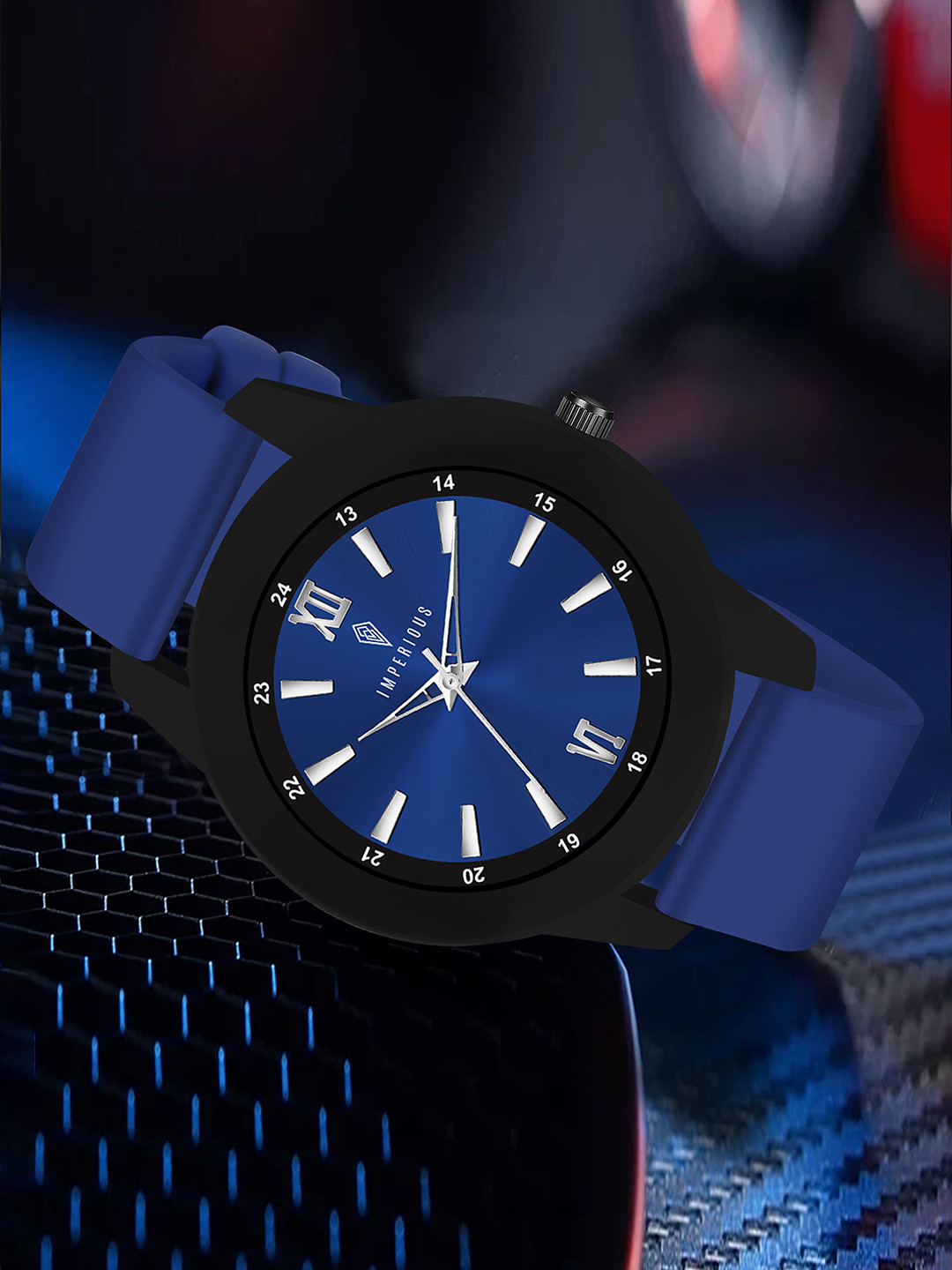 Imperious- The Royal Way Men Brass Dial & Straps Analogue Watch IMP-Blue-802