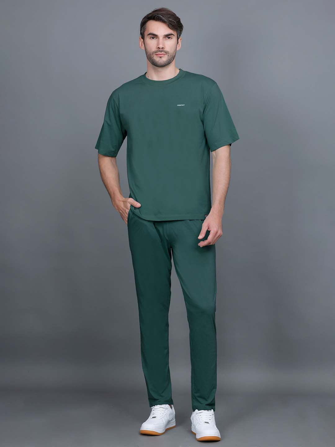GODFREY Cotton Oversized T-Shirt With Trousers