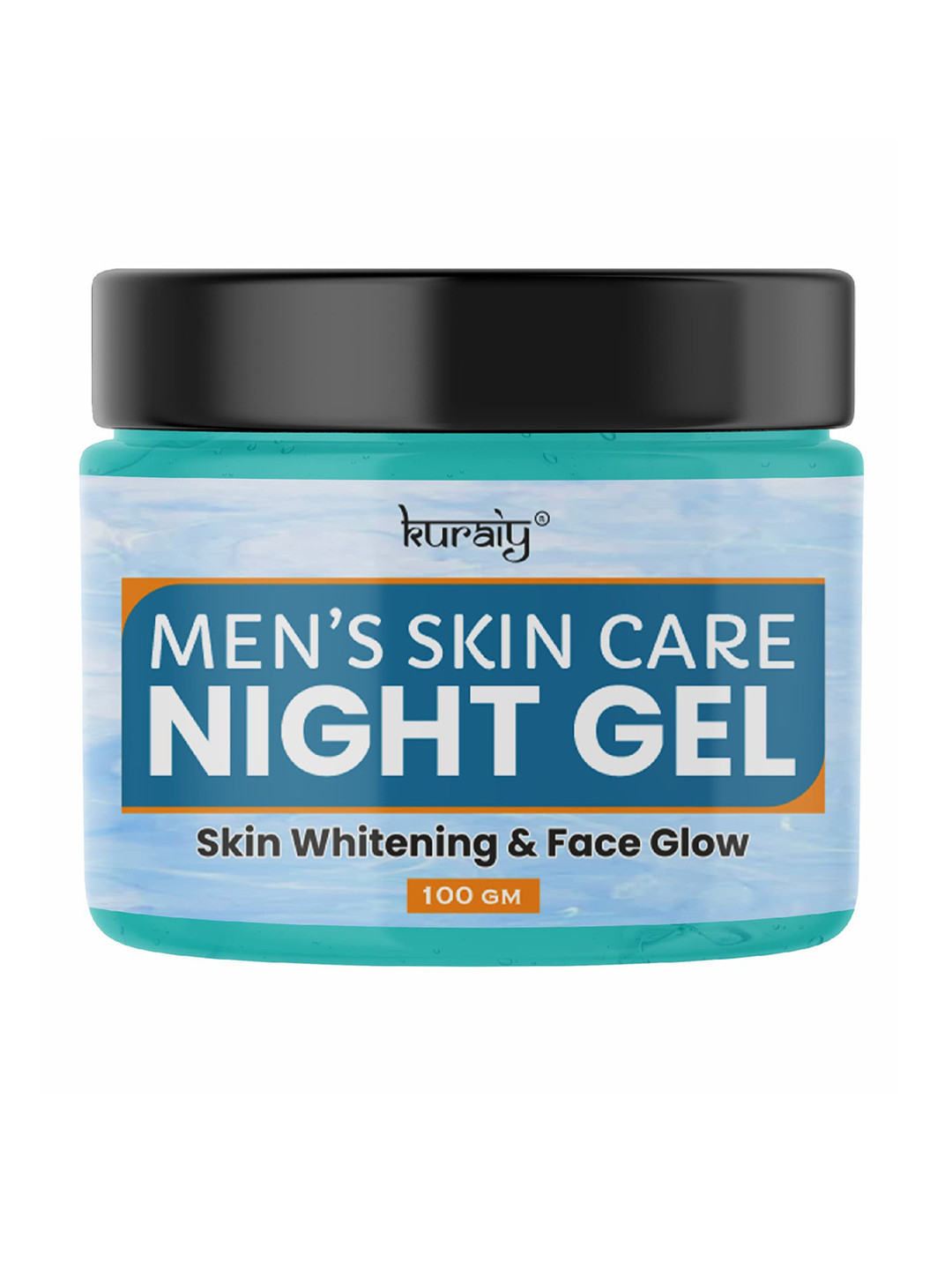 KURAIY Set Of 2 Men's Skin Care Night Gel For Skin Whitening & Face Glow - 100gm Each