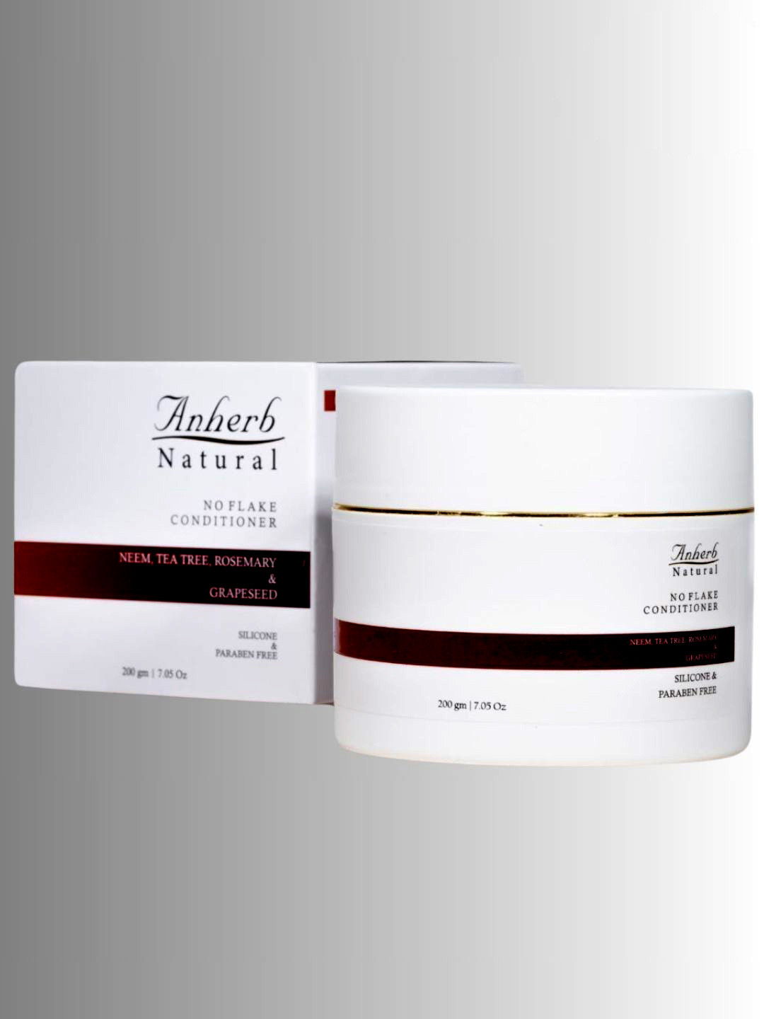 Anherb Natural No Flake Conditioner with Tea Tree & Grapeseed - 200 g