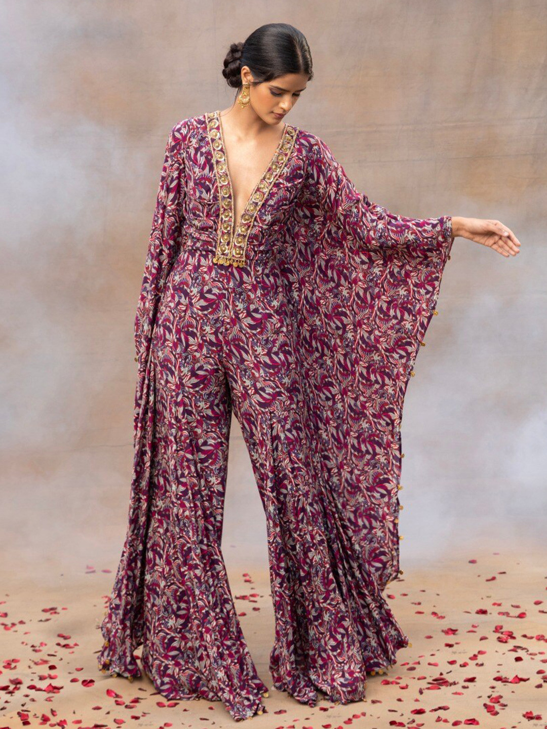 Mehak Murpana Floral Printed Basic Jumpsuit
