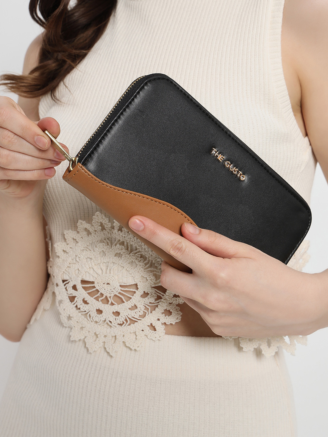 THE GUSTO Women PU Money Clip