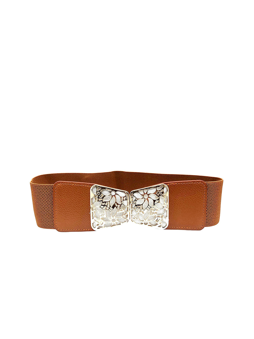 REDHORNS Women Hollow Floral Design Elastic Waist Belt