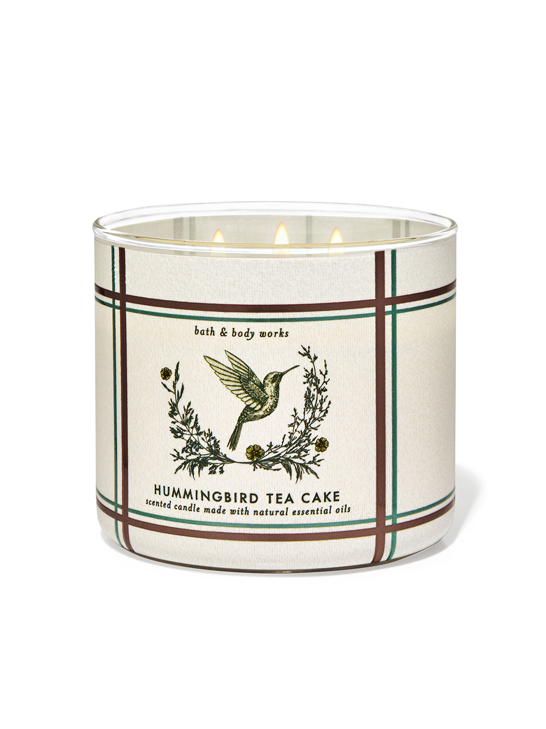 Bath & Body Works Hummingbird 3 Wick Scented Geometric Geometric Regular Jar Candles