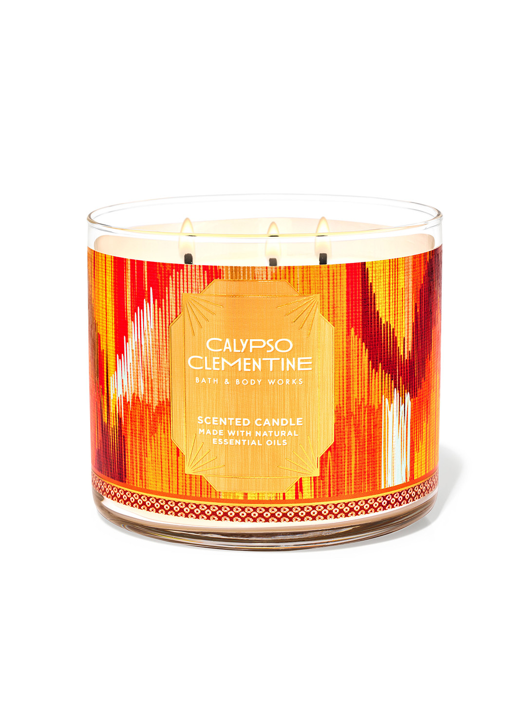 Bath & Body Works Calypso Clementine 3-Wick Candle with Essential Oil - 411 g