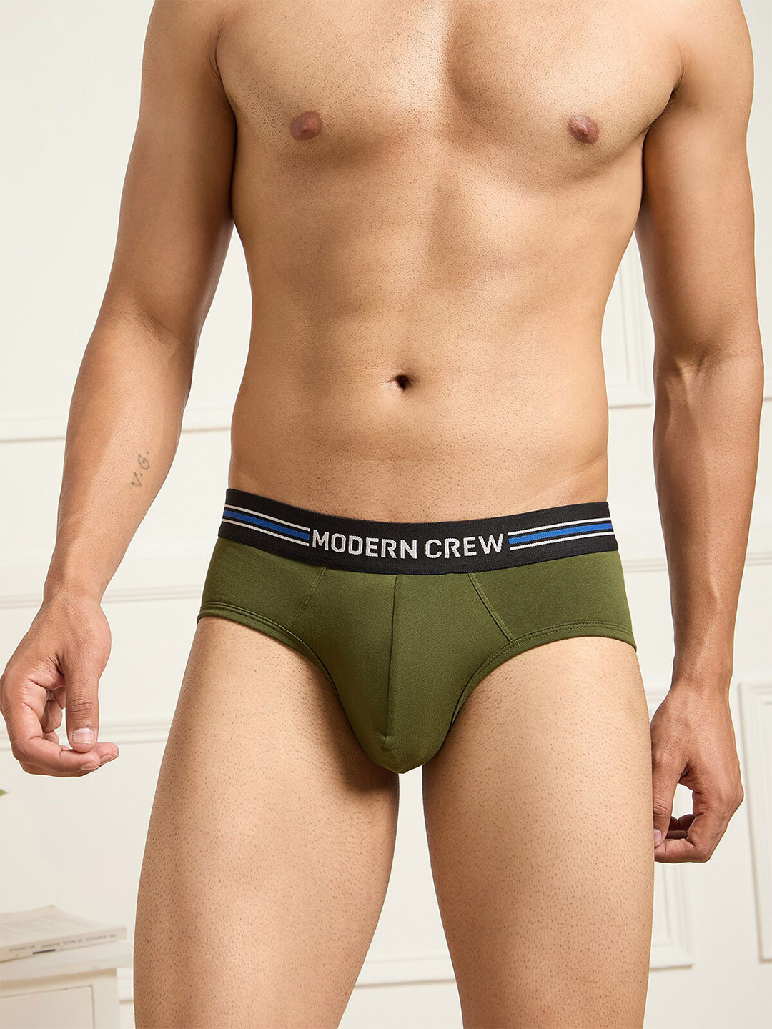 MODERN CREW Men CoolSense Cotton Brief