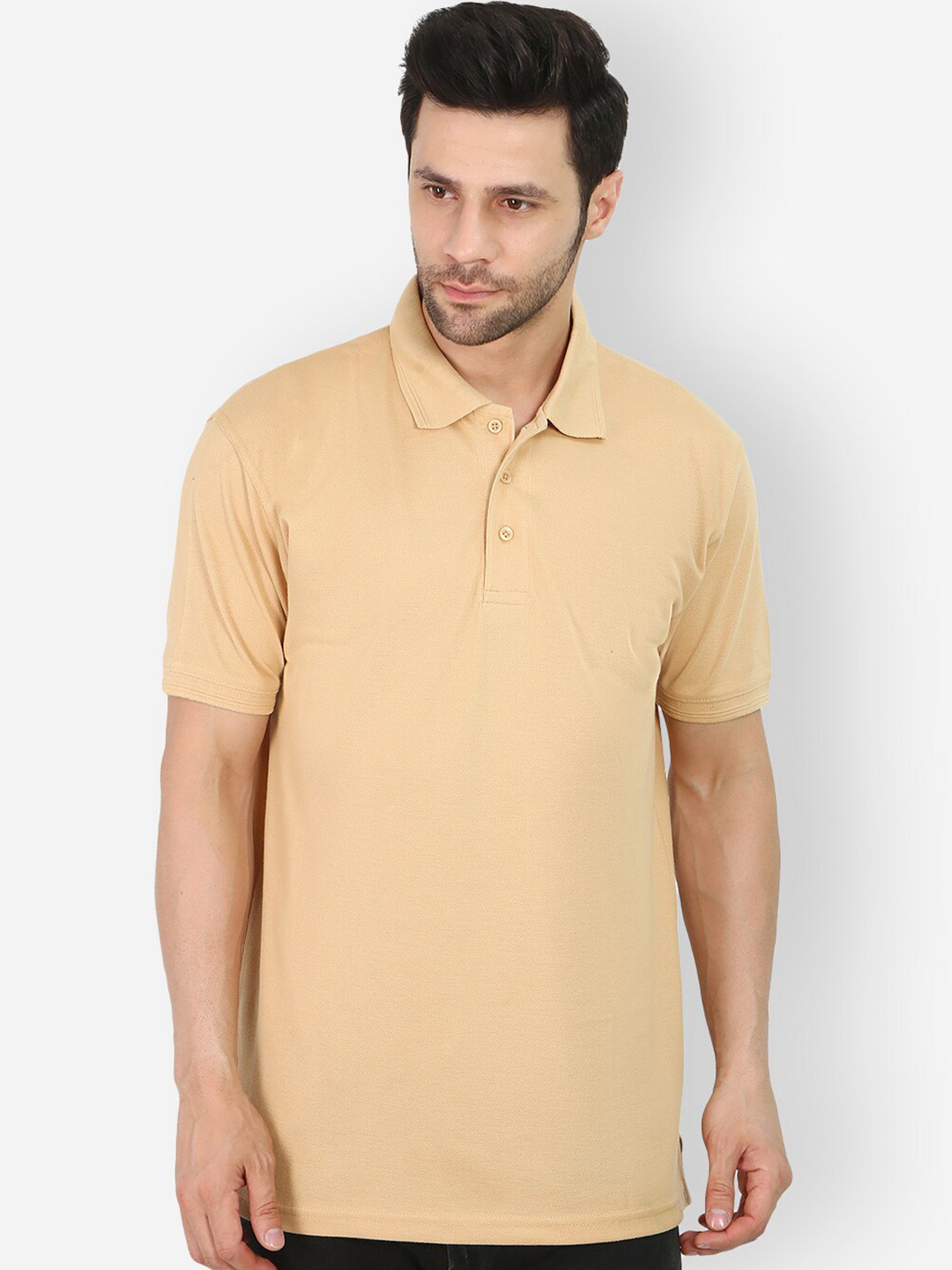 TEEMOODS Polo Collar Cotton T-shirt