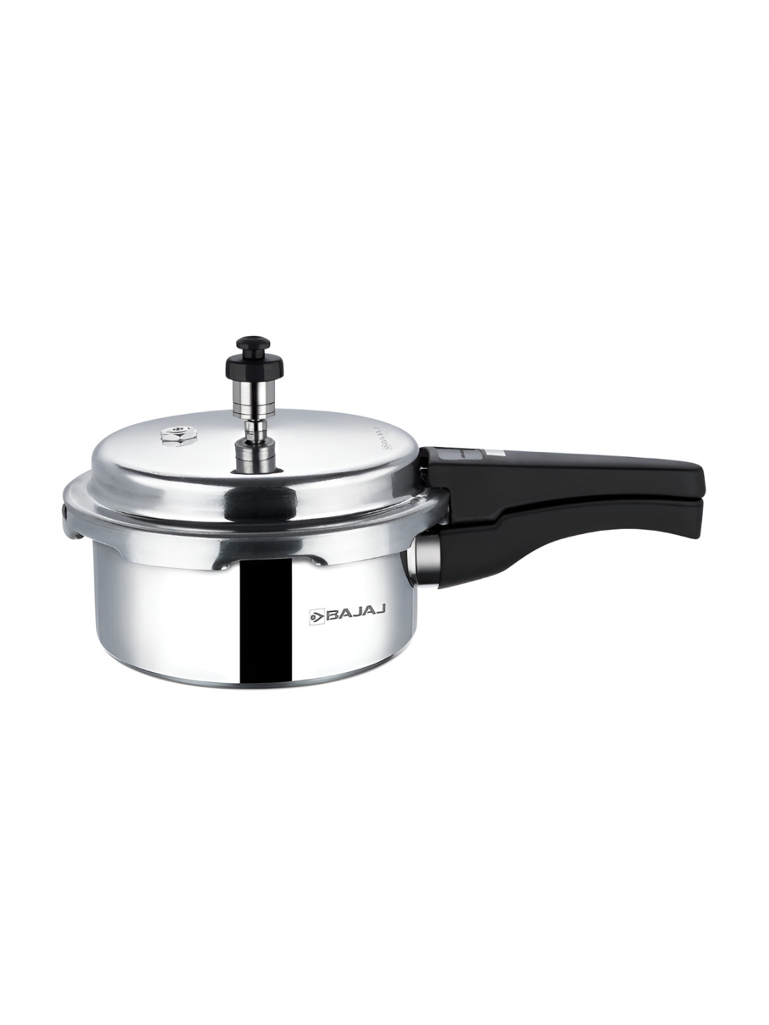 Bajaj Silver Toned PCX 2IB Aluminium Pressure Cooker with Outer Lid & Induction 2L