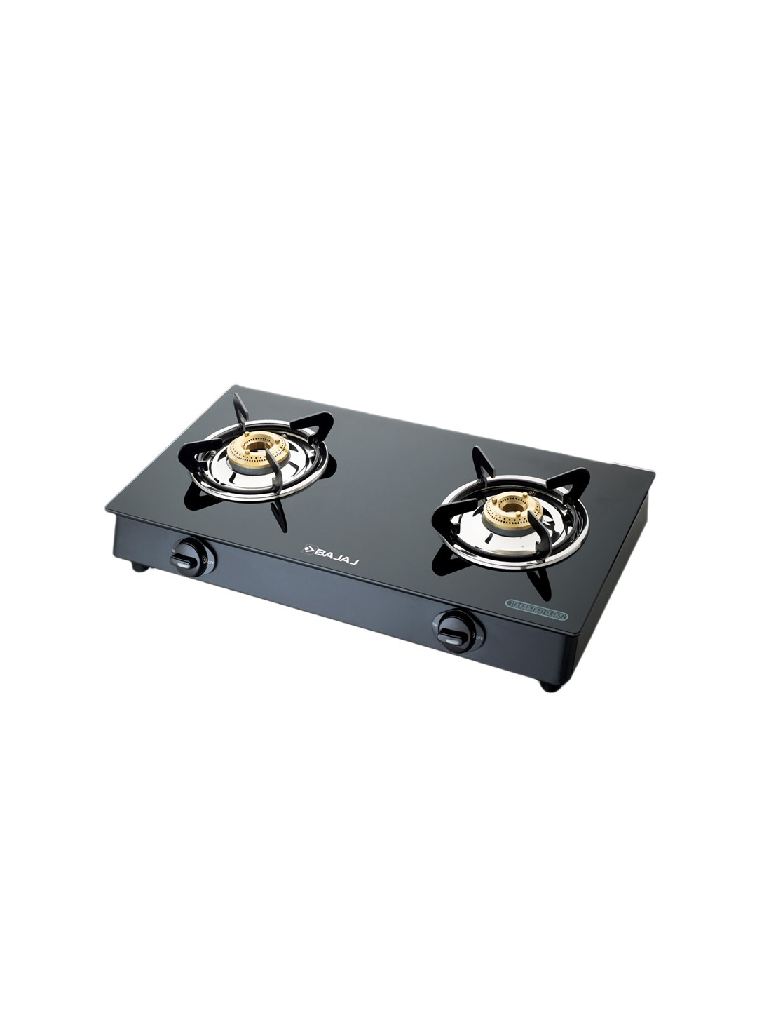 Bajaj Black 2 Burner NBAI Powder Coated Glasstop Gas Stove